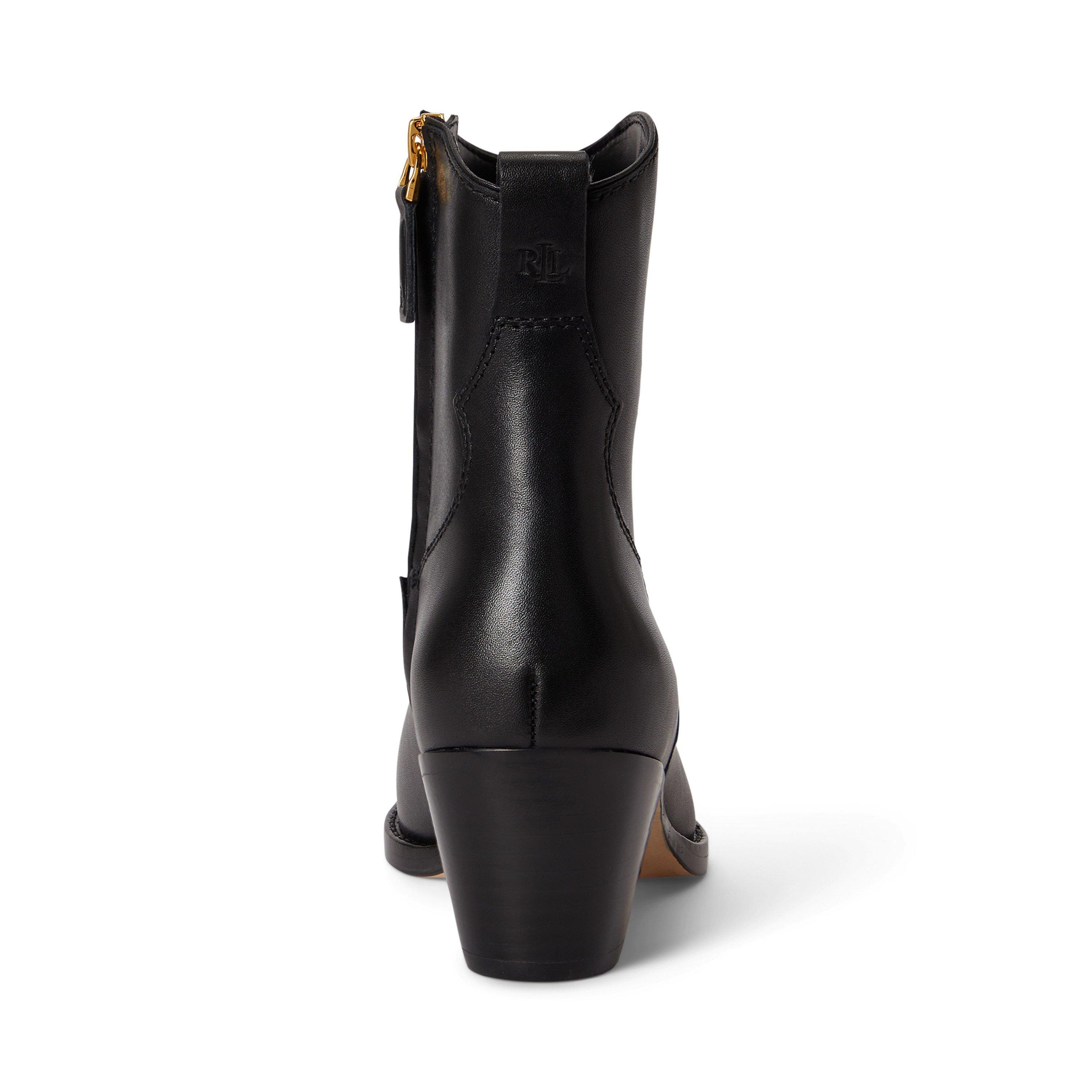 Black - Lauren by Ralph Lauren - Women's Harpher Boot Cowboy Boots - 4