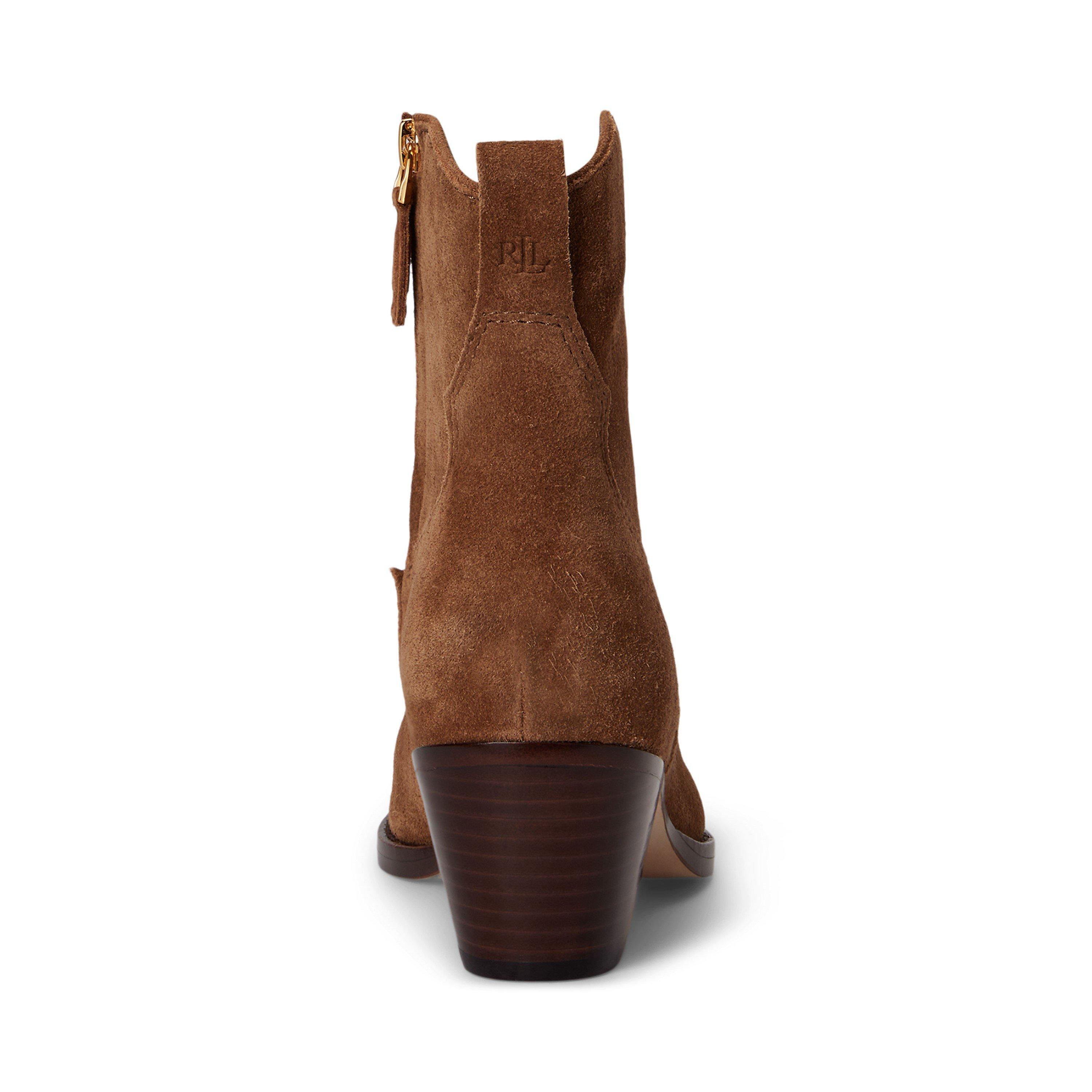 Light Tobacco - Lauren by Ralph Lauren - Women's Harpher Boot Cowboy Boots - 4