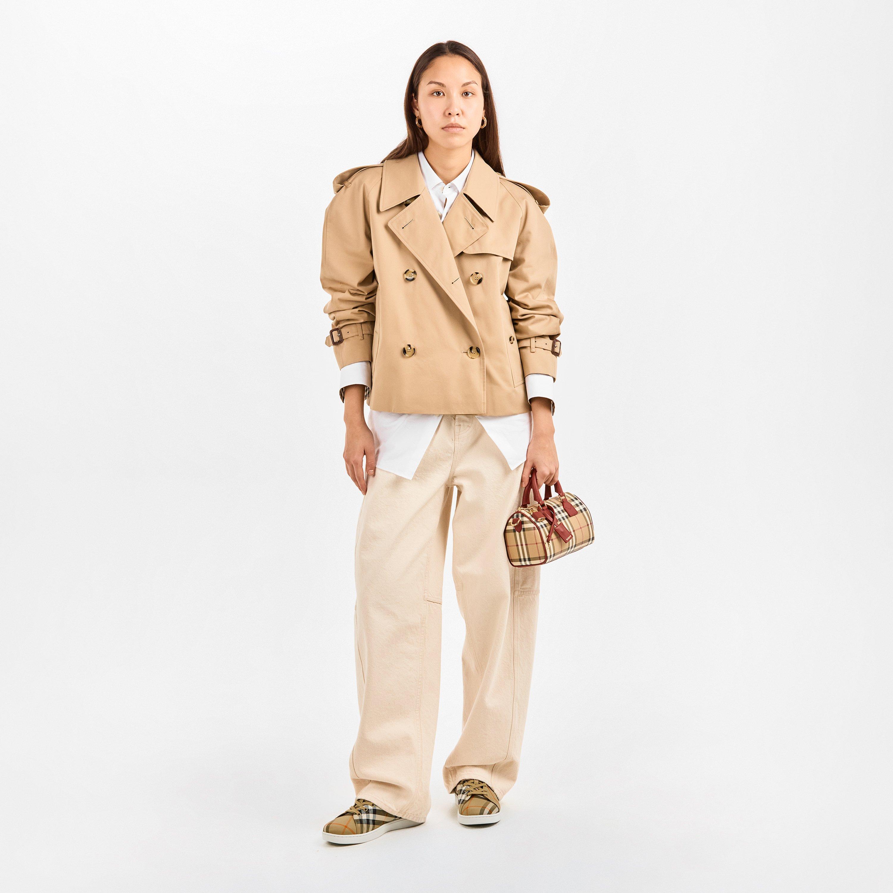 Sand IP Check - Burberry - Women's Burb LF Set Check Court Trainers - 6