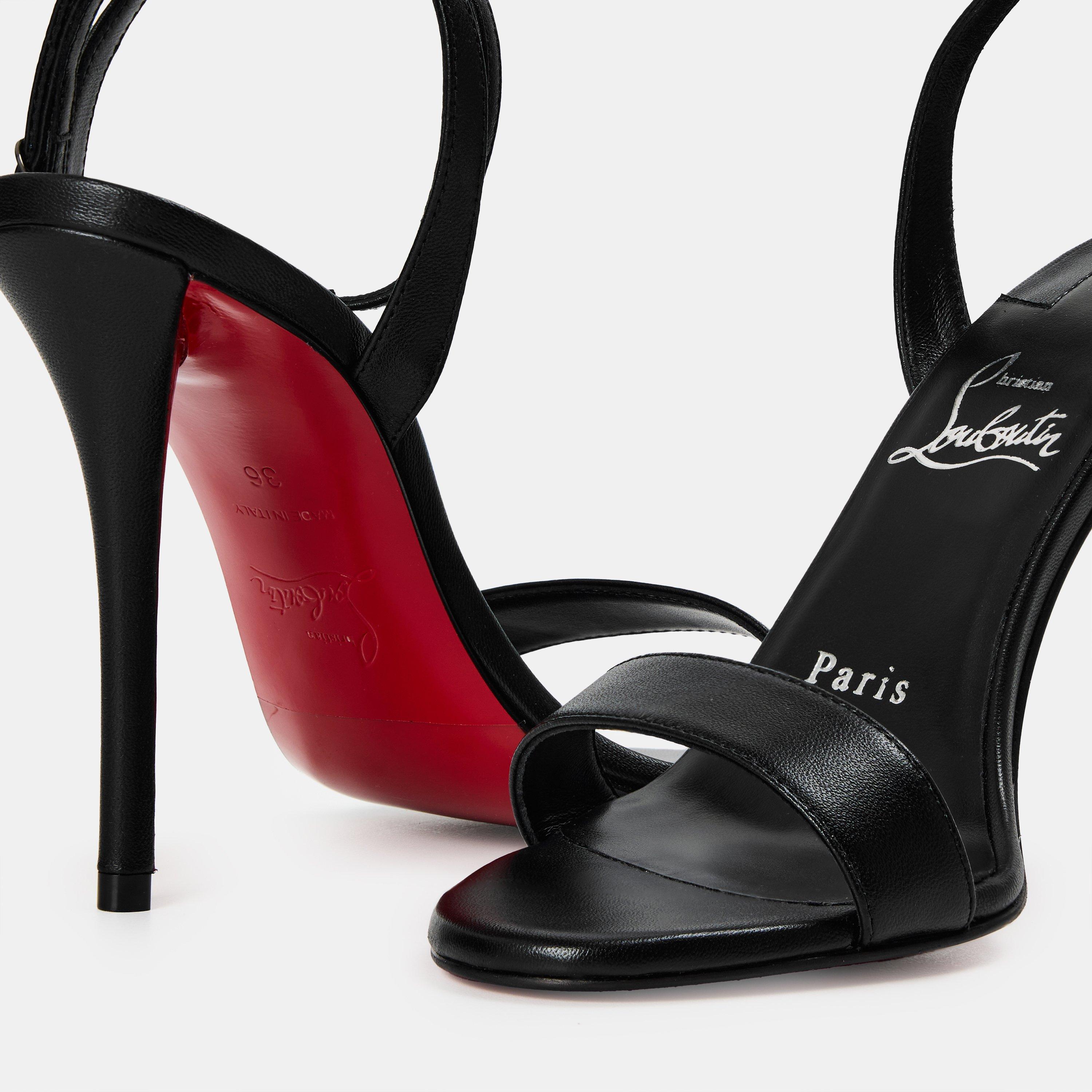 Black - Christian Louboutin - Women's Chr Miss Z Heeled Sandals - 4
