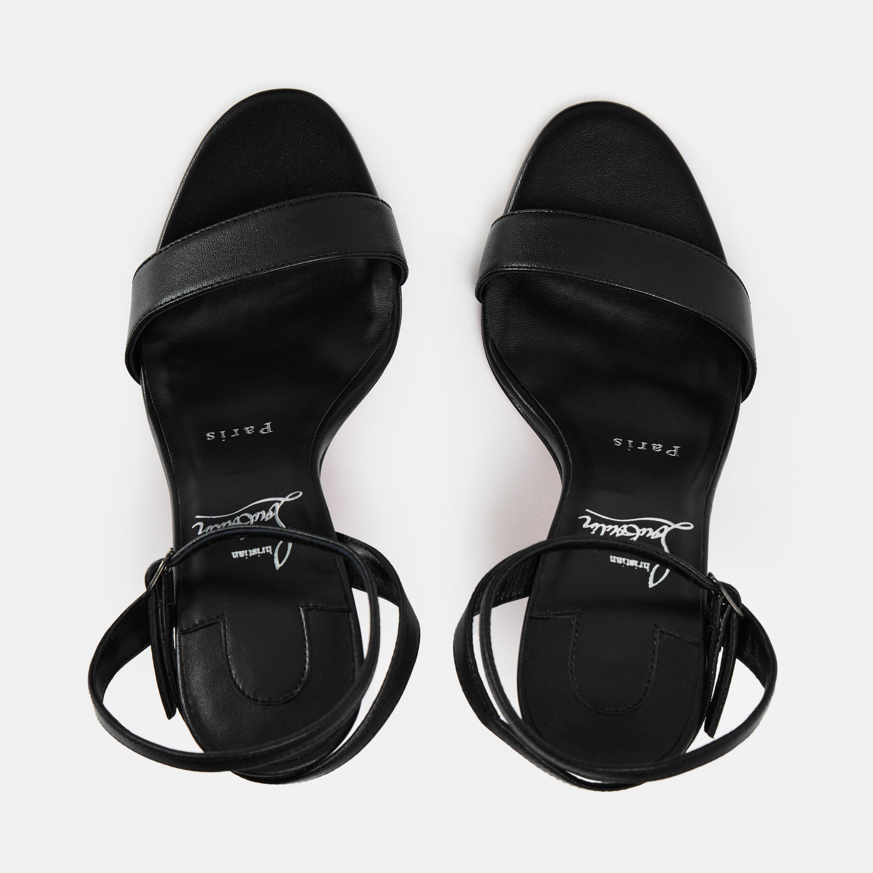 Black - Christian Louboutin - Women's Chr Miss Z Heeled Sandals - 5