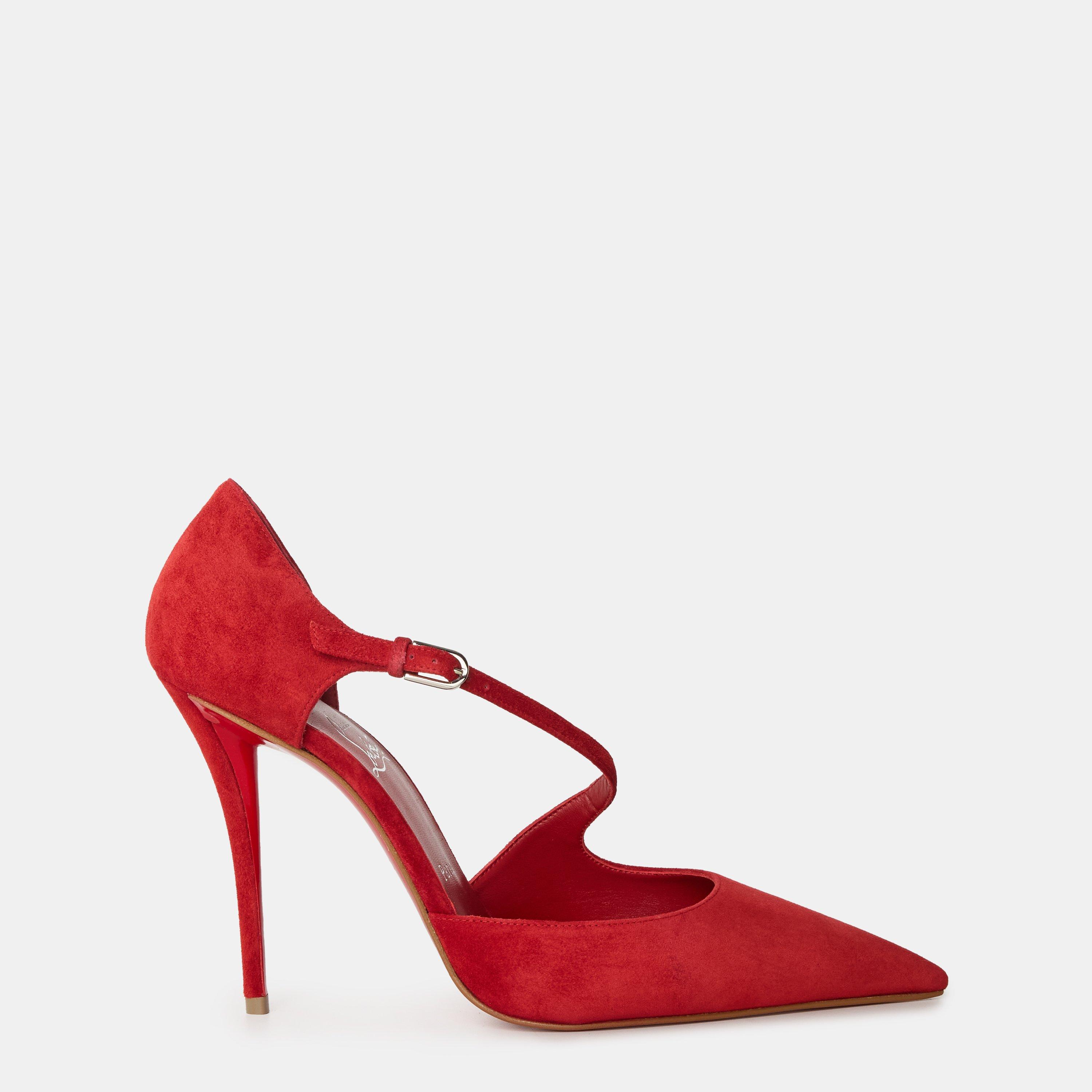 Fever - Christian Louboutin - Women's Lacquered Sole Pointed Toe Stiletto Court Shoes - 1