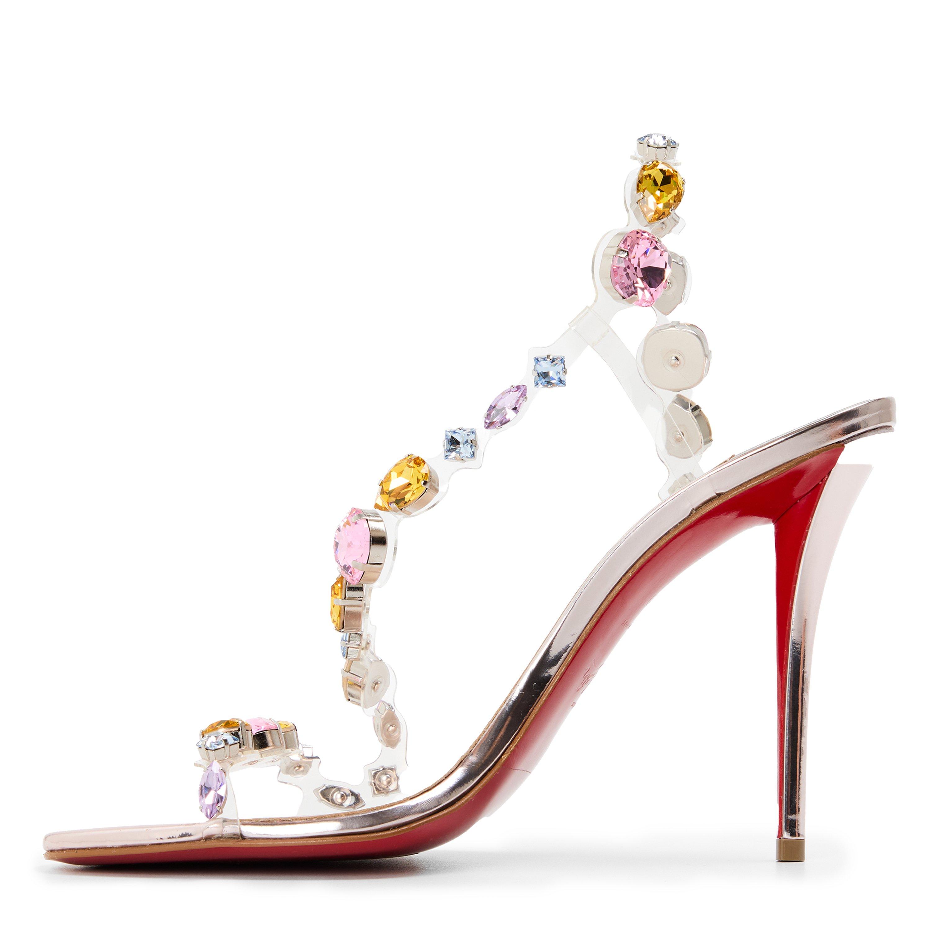 Leche - Christian Louboutin - Women's Chr Rosa Z Jewel Heeled Sandals - 2