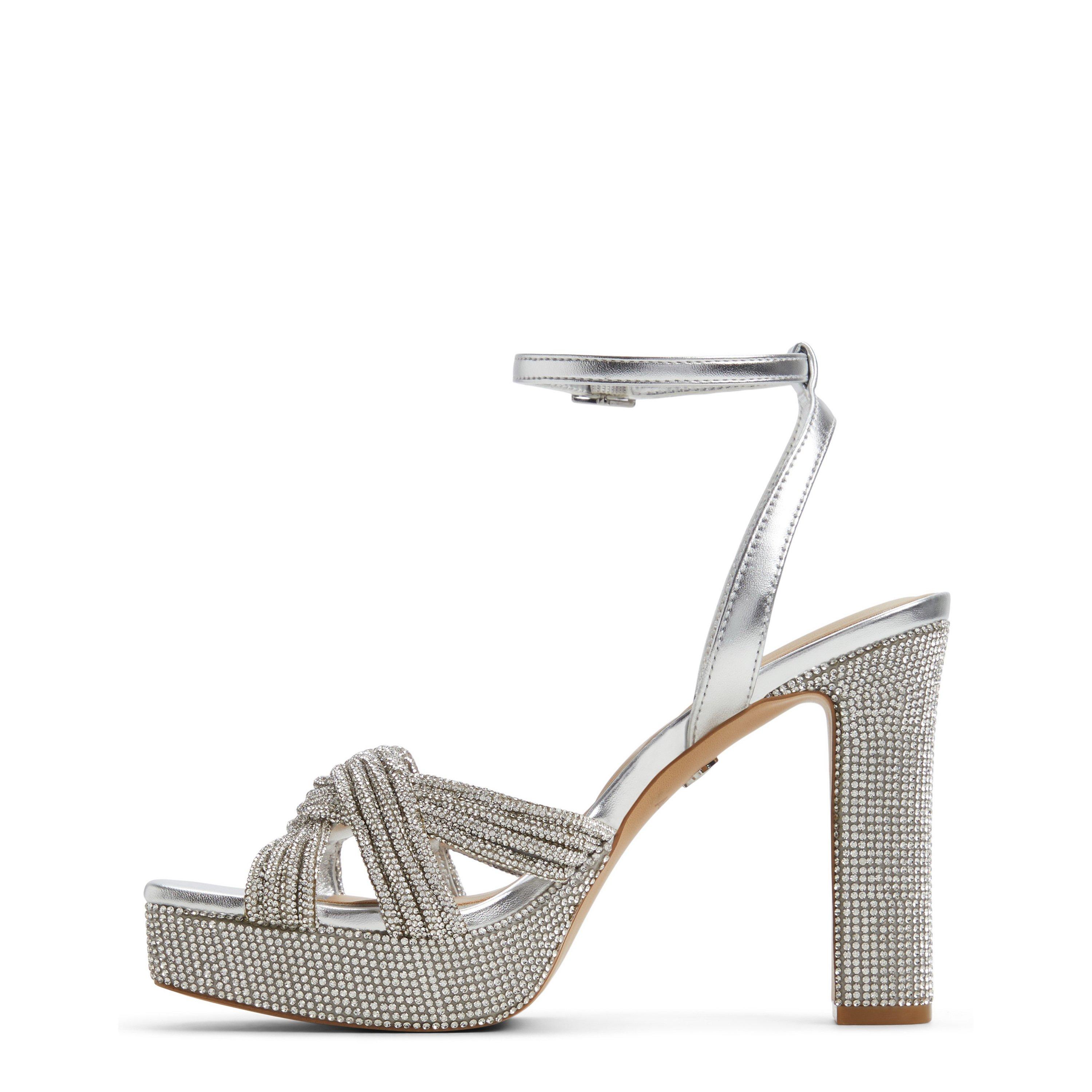 Silver - Aldo - Women's Shimma Heeled Sandal - 2