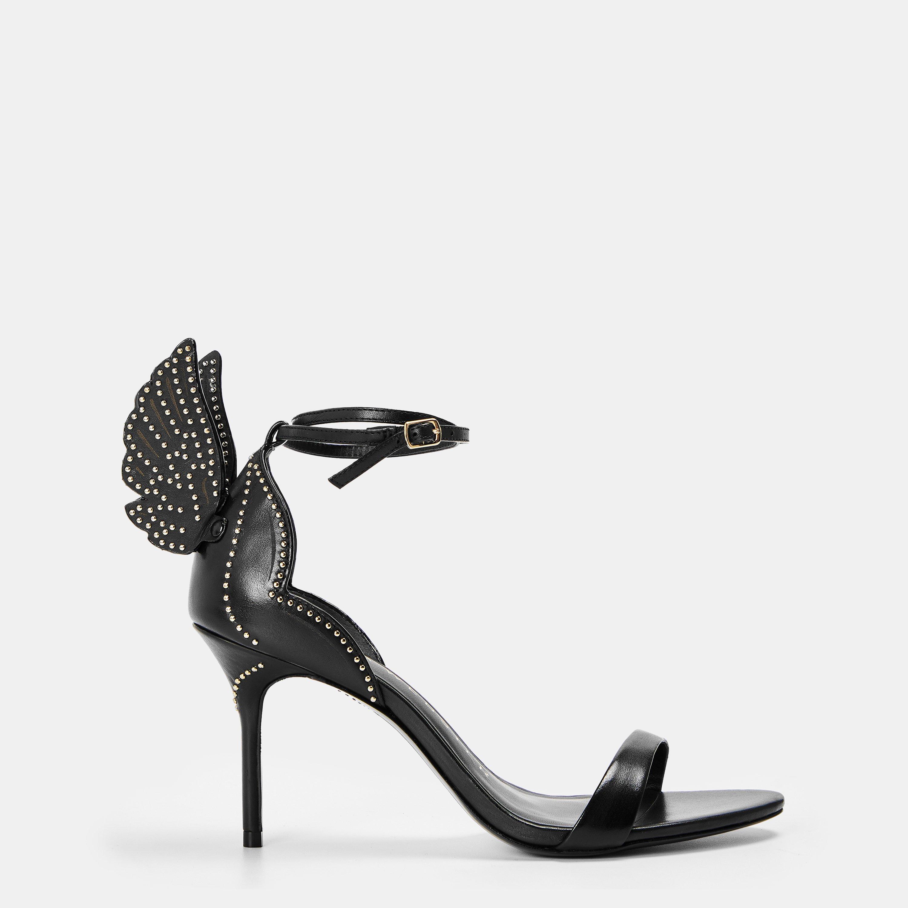 Black - Sophia Webster - Women's Cherub 85 Angel-Wing 85mm Heeled Sandals - 1