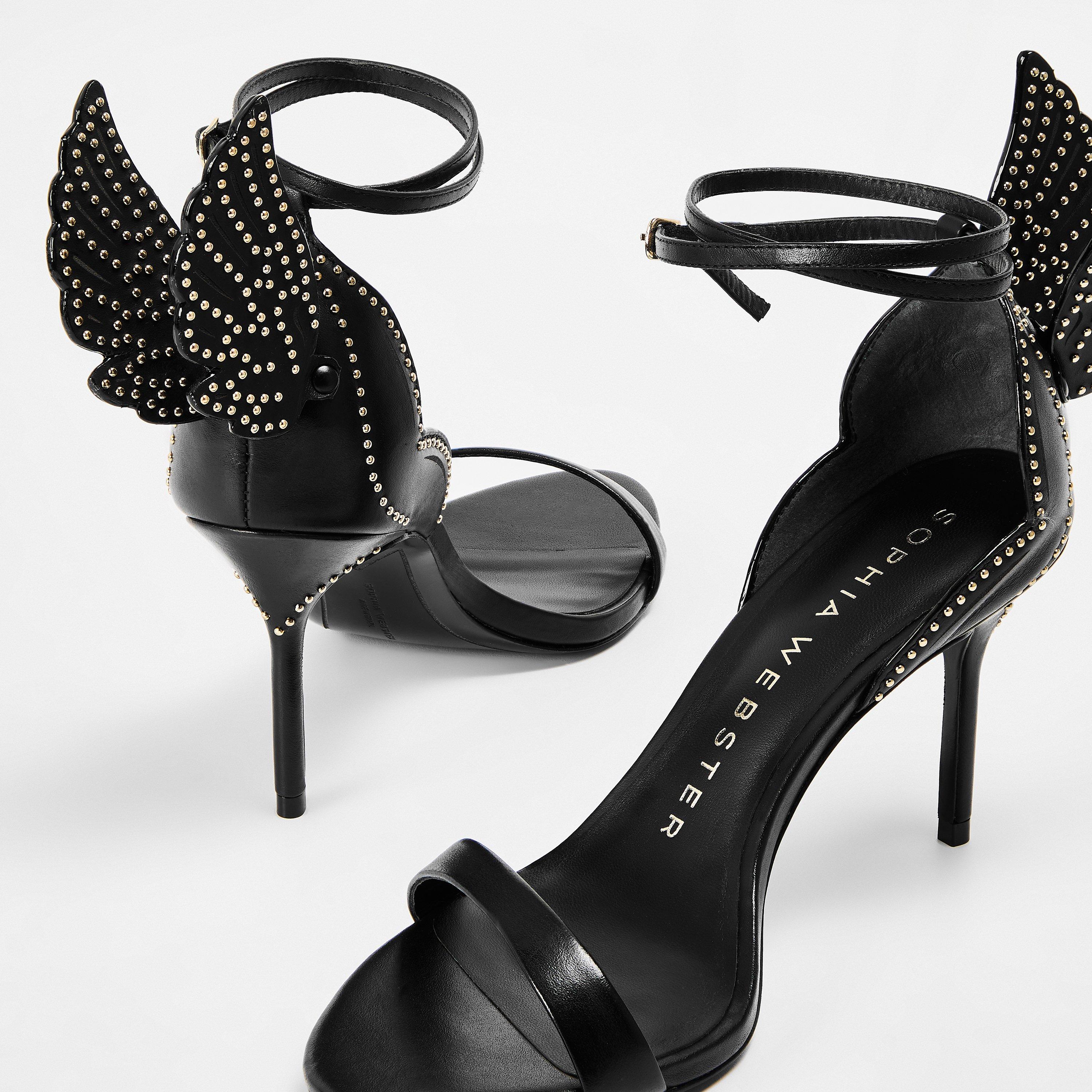 Black - Sophia Webster - Women's Cherub 85 Heeled Sandals - 4