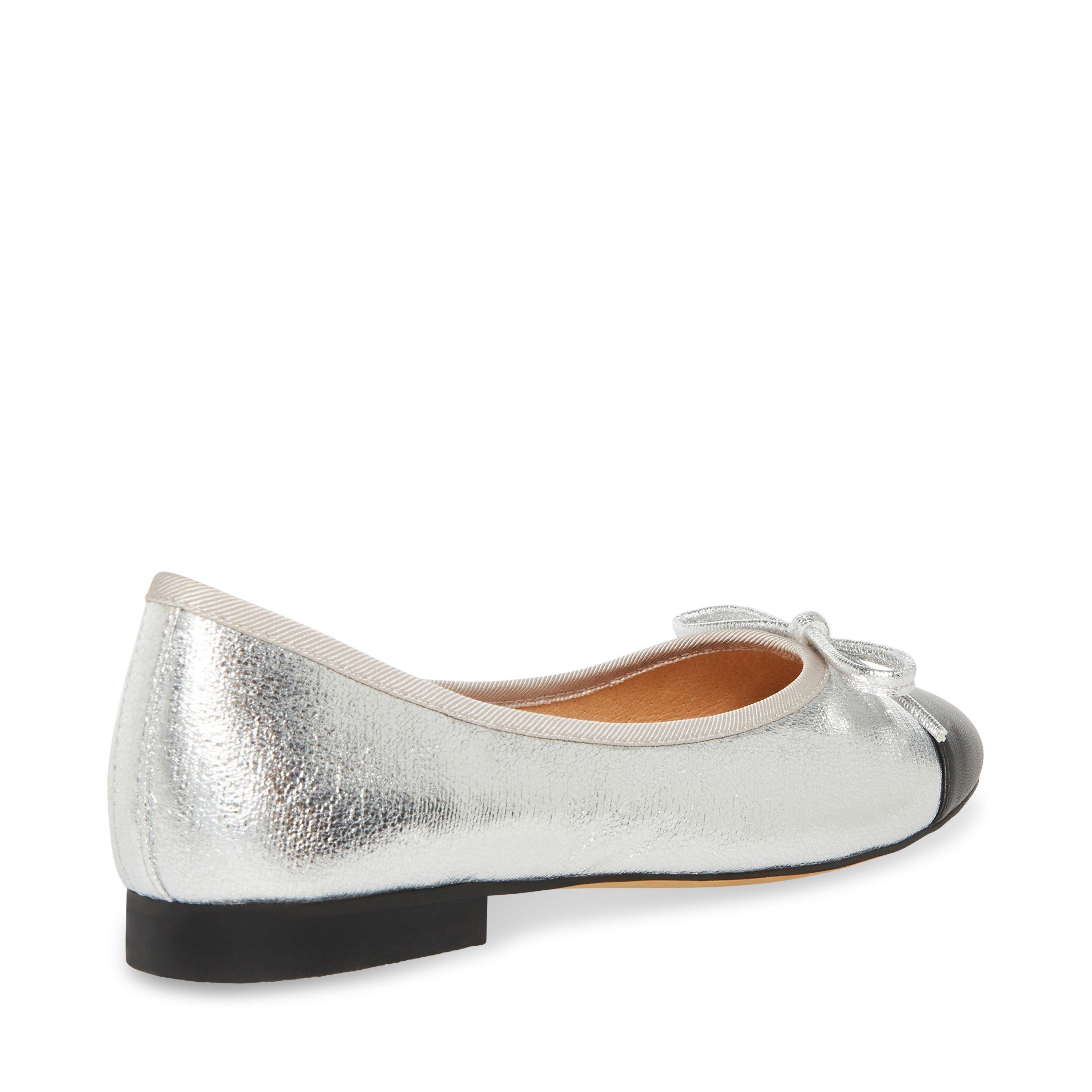 Silver - Steve Madden - Women's Ellison Bow Ballet Pumps - 3