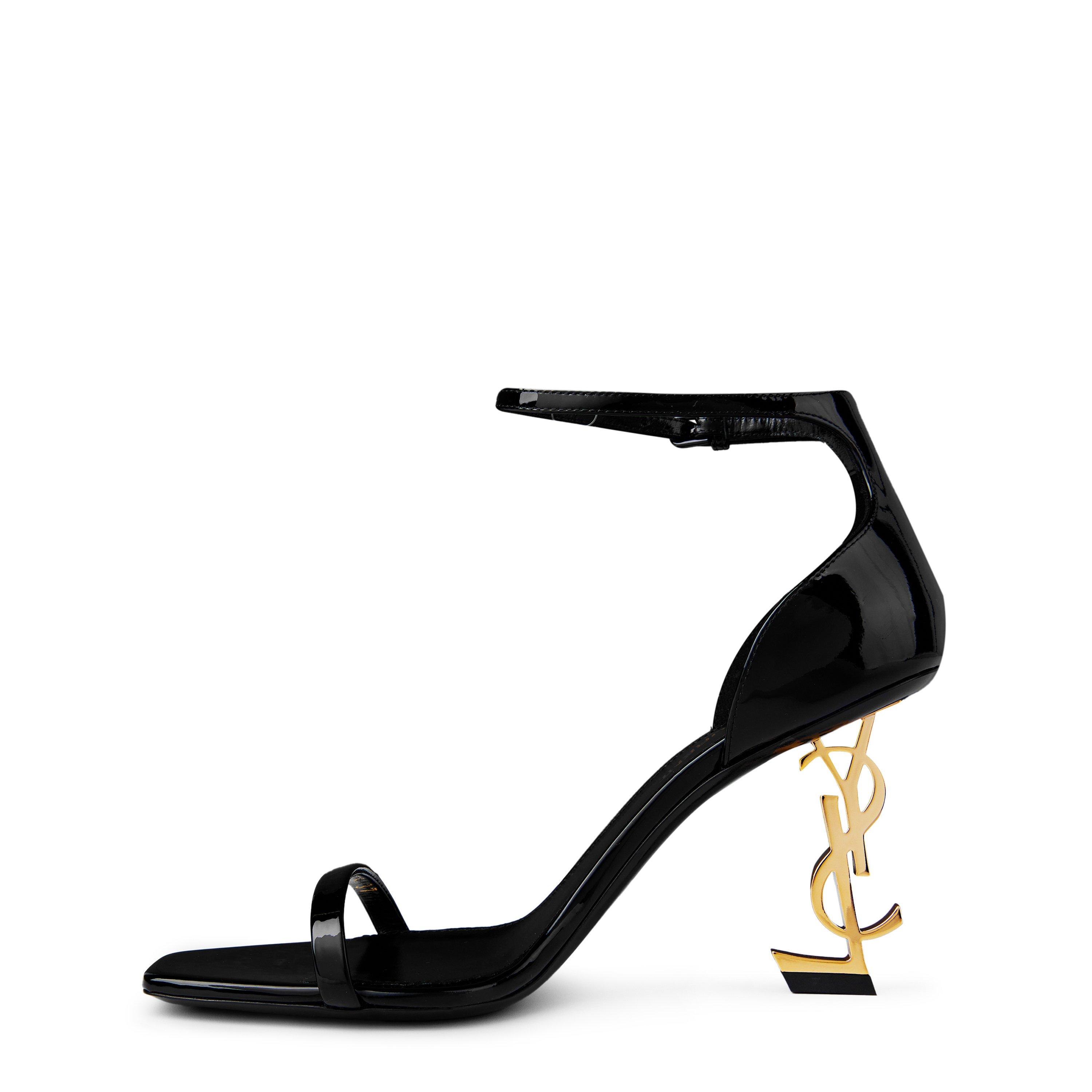 Black/Gold - Saint Laurent - Opyum 85 Sandals - 3