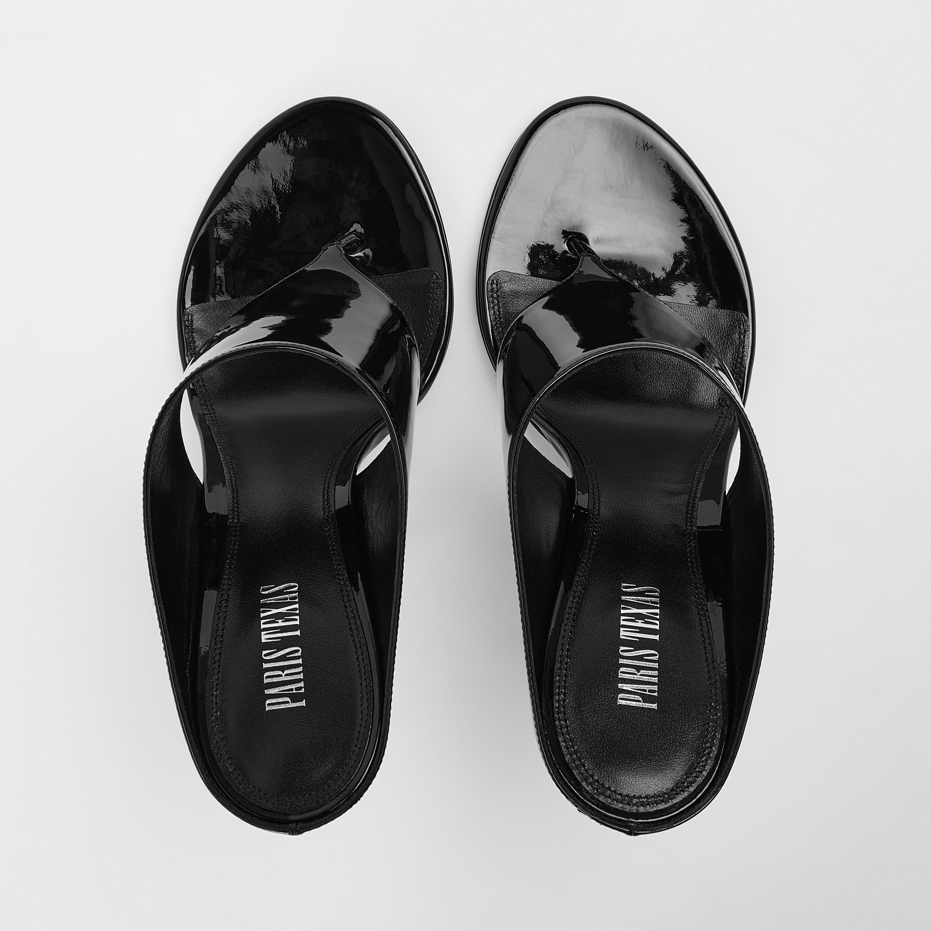 Patent Black - Paris Texas - Paris Lidia Thong M Ld61 - 5