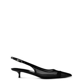 Saint Laurent Oxalis Mesh Slingback Heels