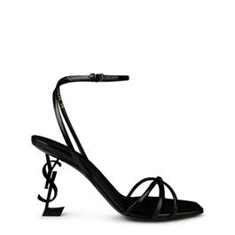 Saint Laurent Opyum Glazed Leather Sandals