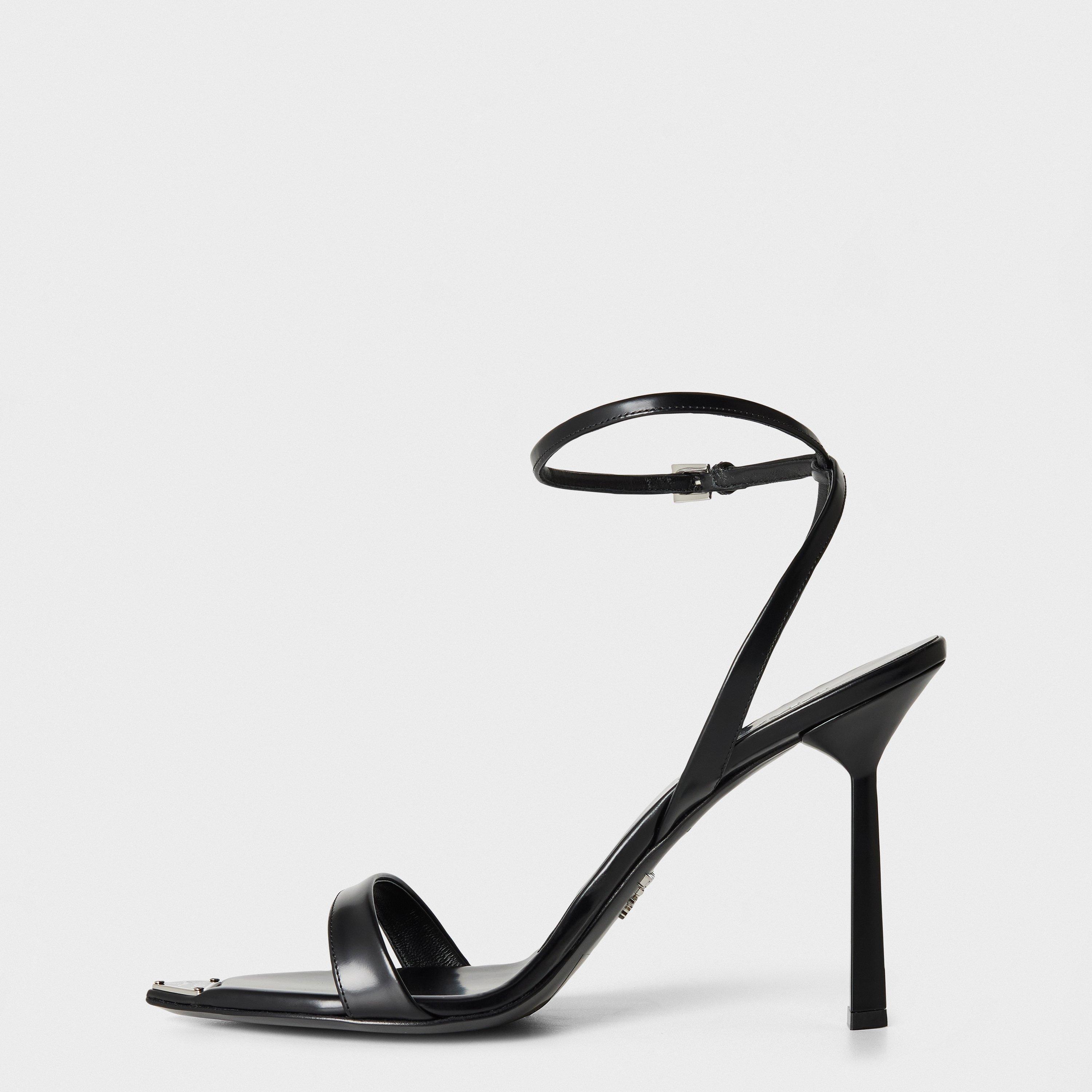Black - Prada - Women's Heeled Sandals - 2