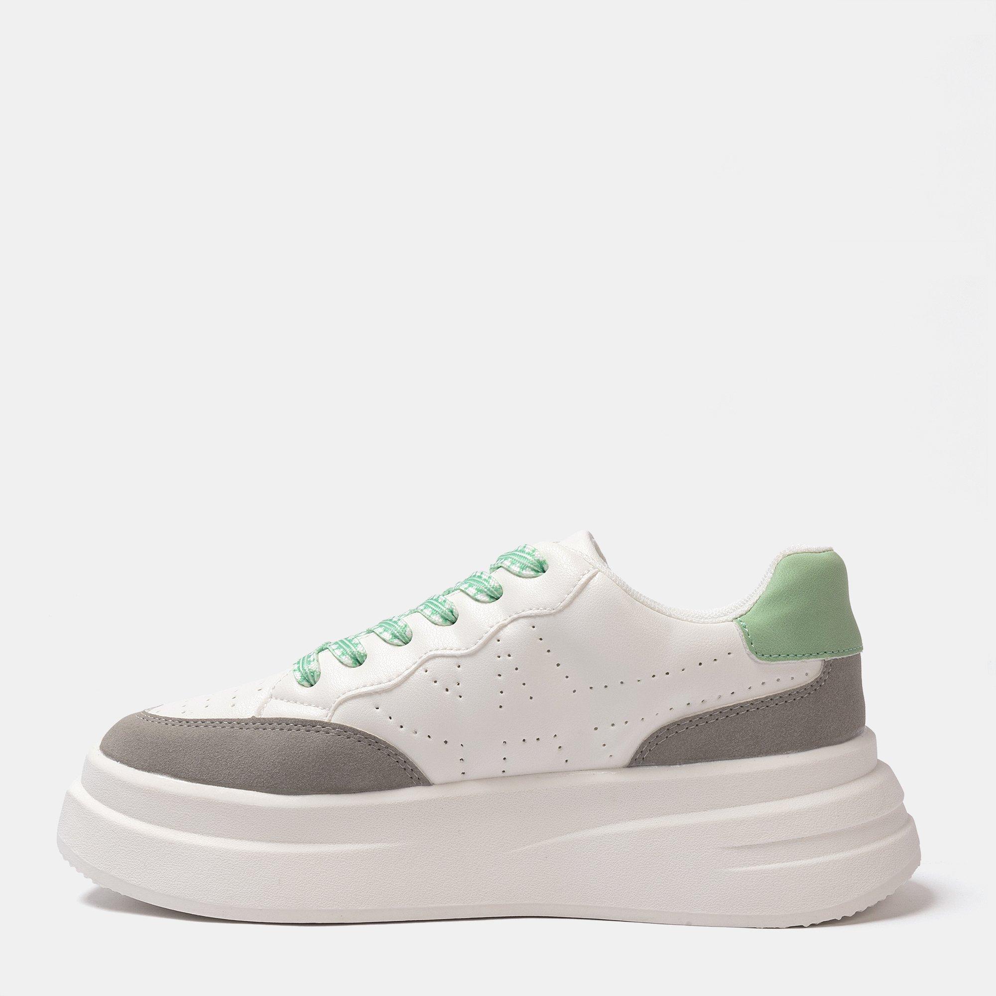 White/Grey/Grn - Kappa - Ari Trainers - 2