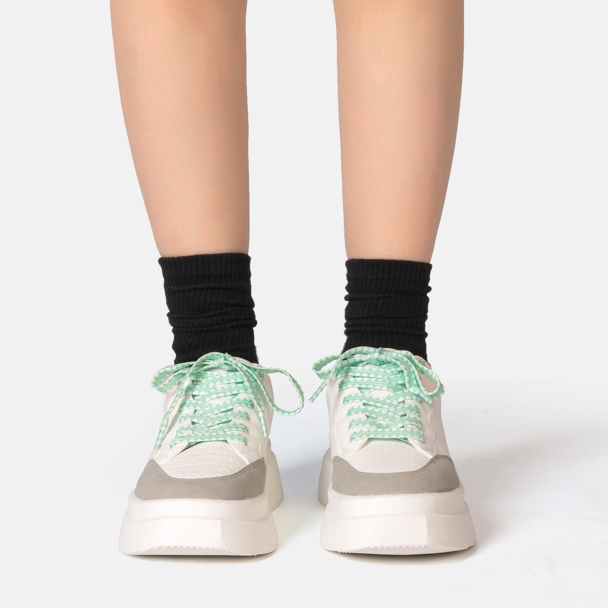 White/Grey/Grn - Kappa - Ari Trainers - 3