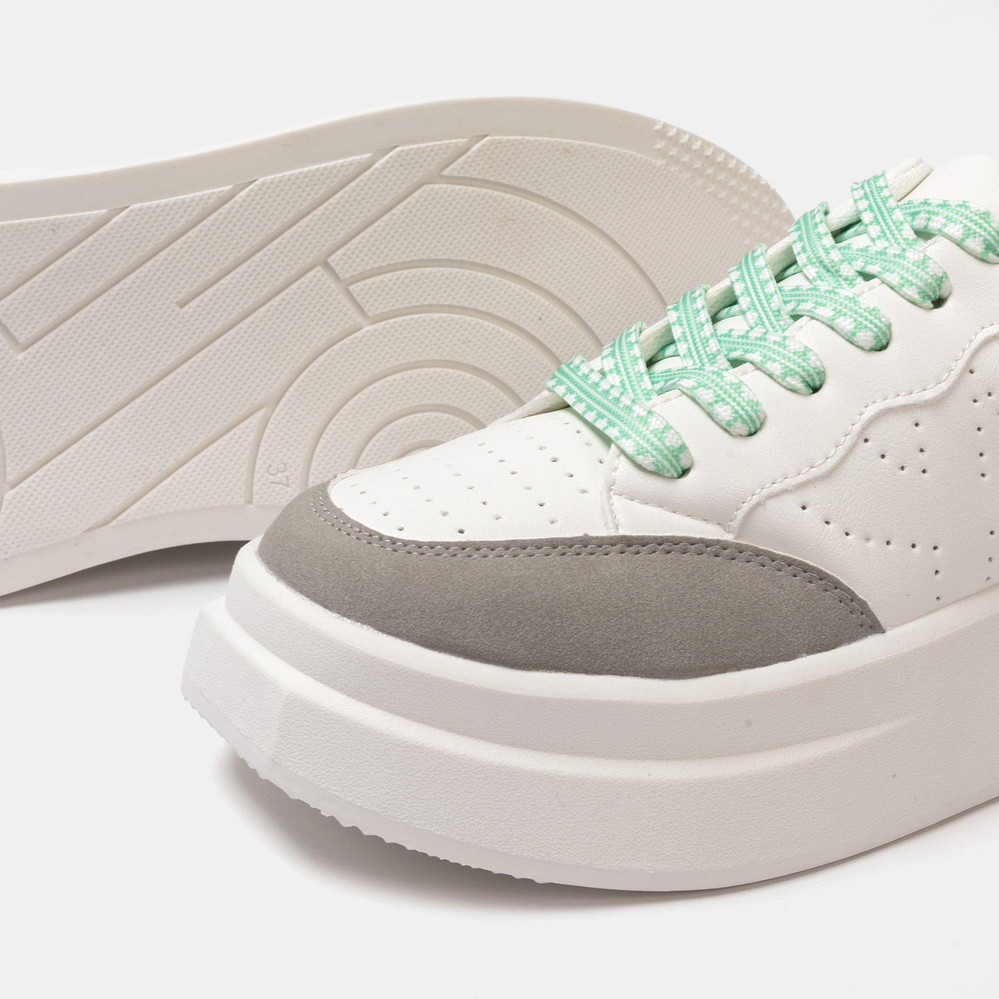 White/Grey/Grn - Kappa - Ari Trainers - 4