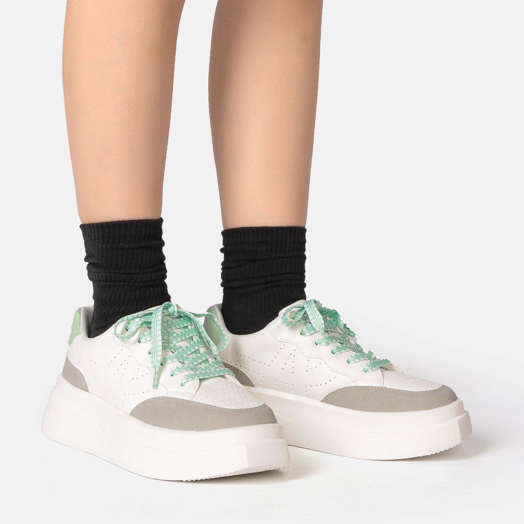 White/Grey/Grn - Kappa - Ari Trainers - 6