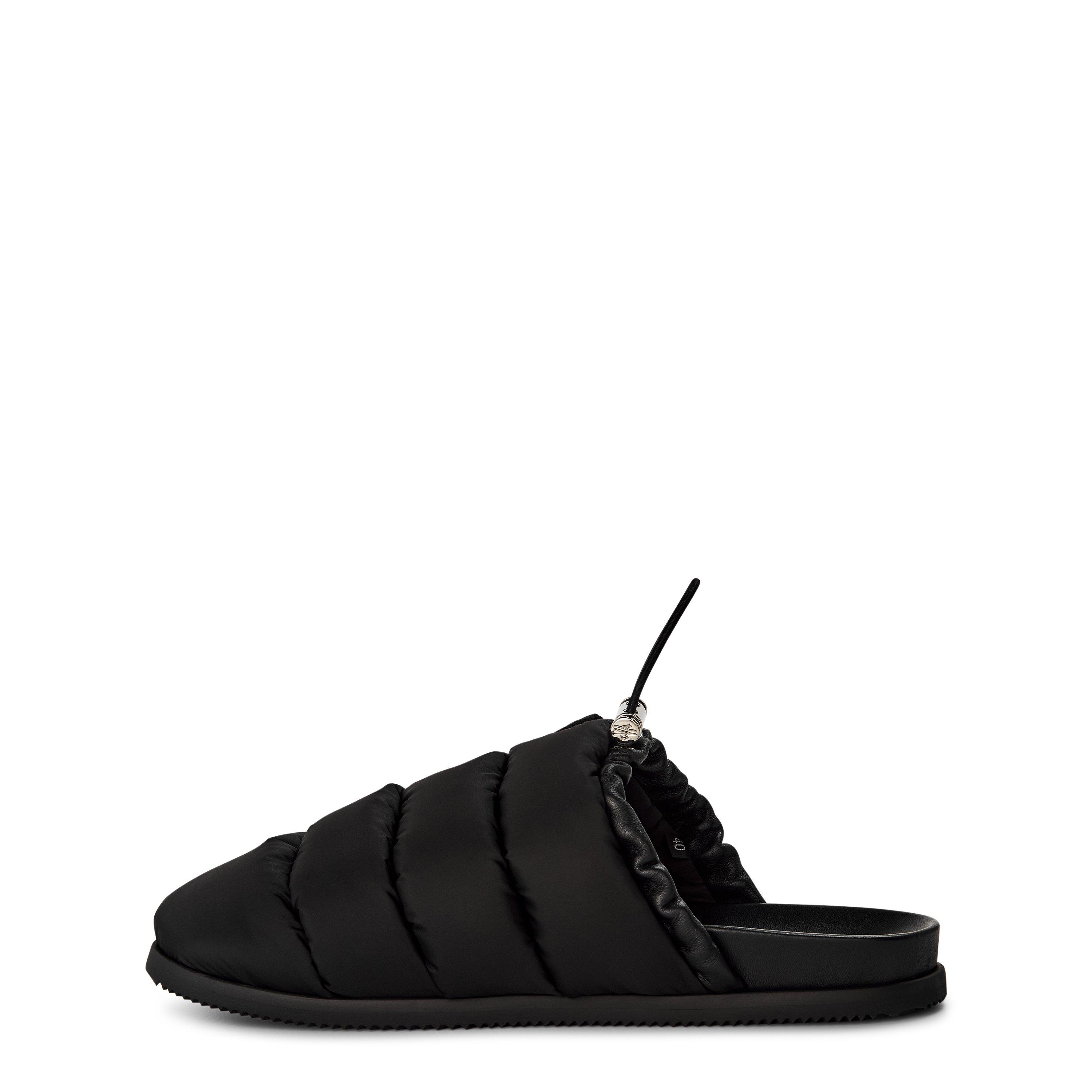 Black 999 - Moncler - Mon Pocket Padded Leather Mules - 3