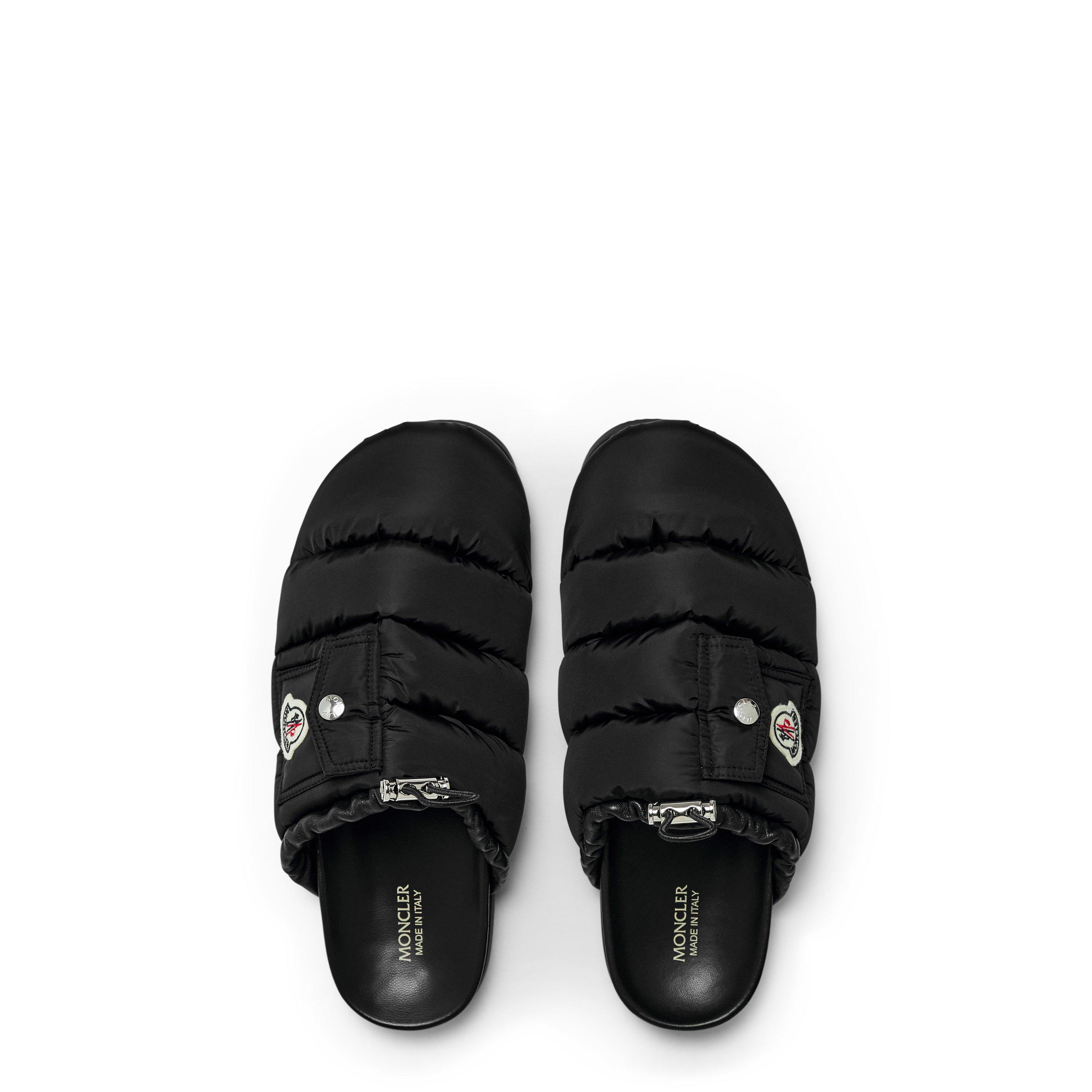 Black 999 - Moncler - Mon Pocket Padded Leather Mules - 6