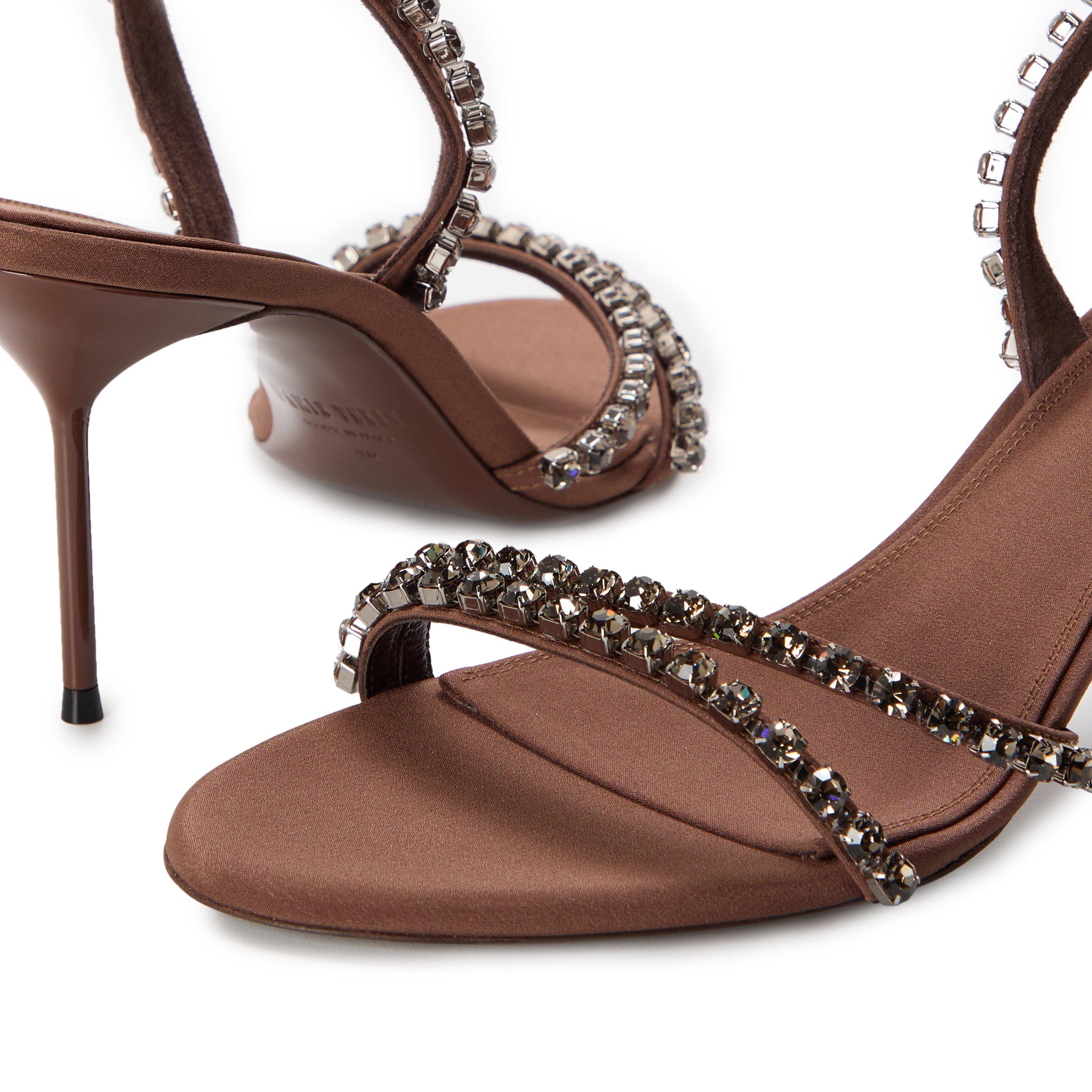 Ebano Grey - Paris Texas - Women's Lidia Heeled Sandals - 4