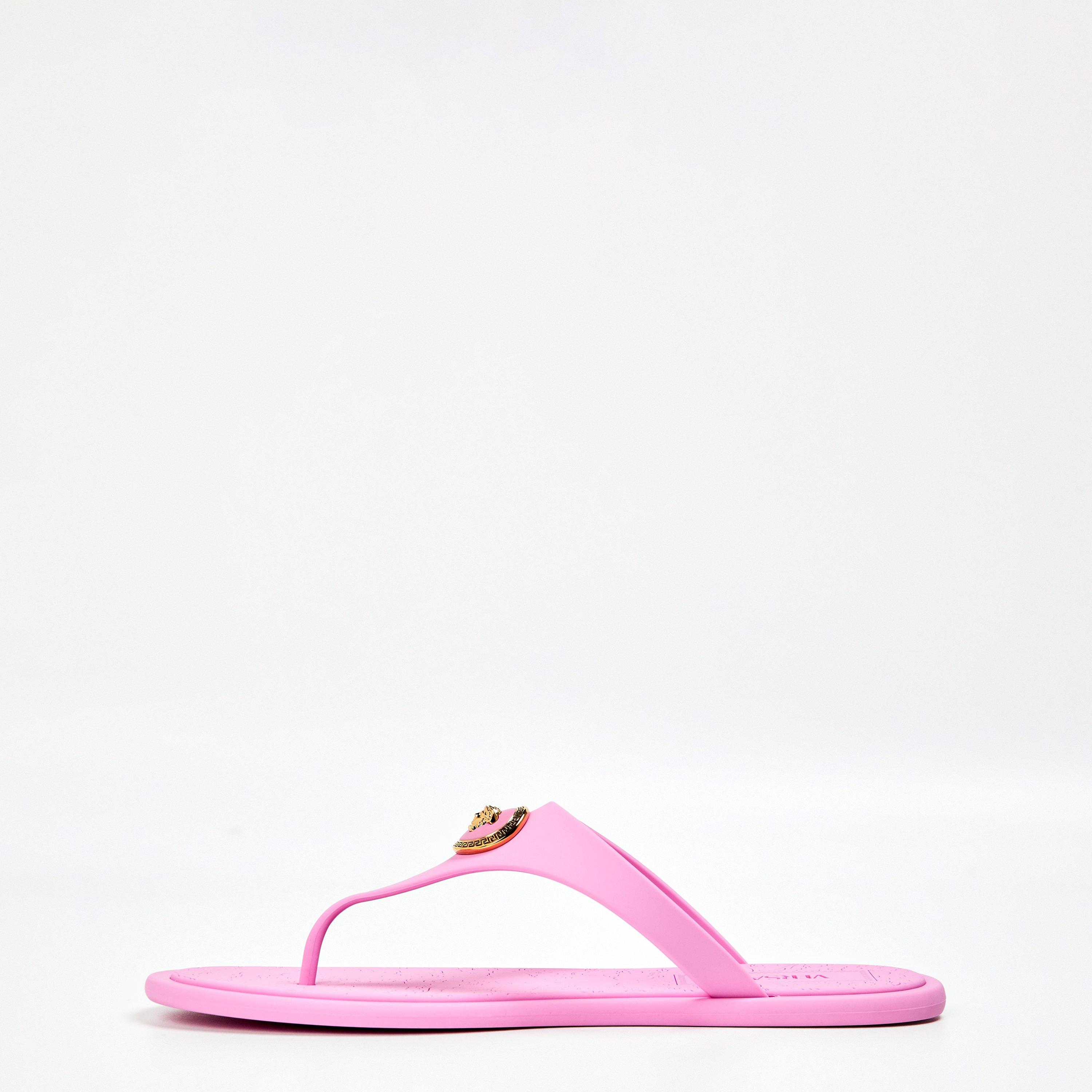 Guava Gold - Versace - Alia Rubber Flat Sandals - 2