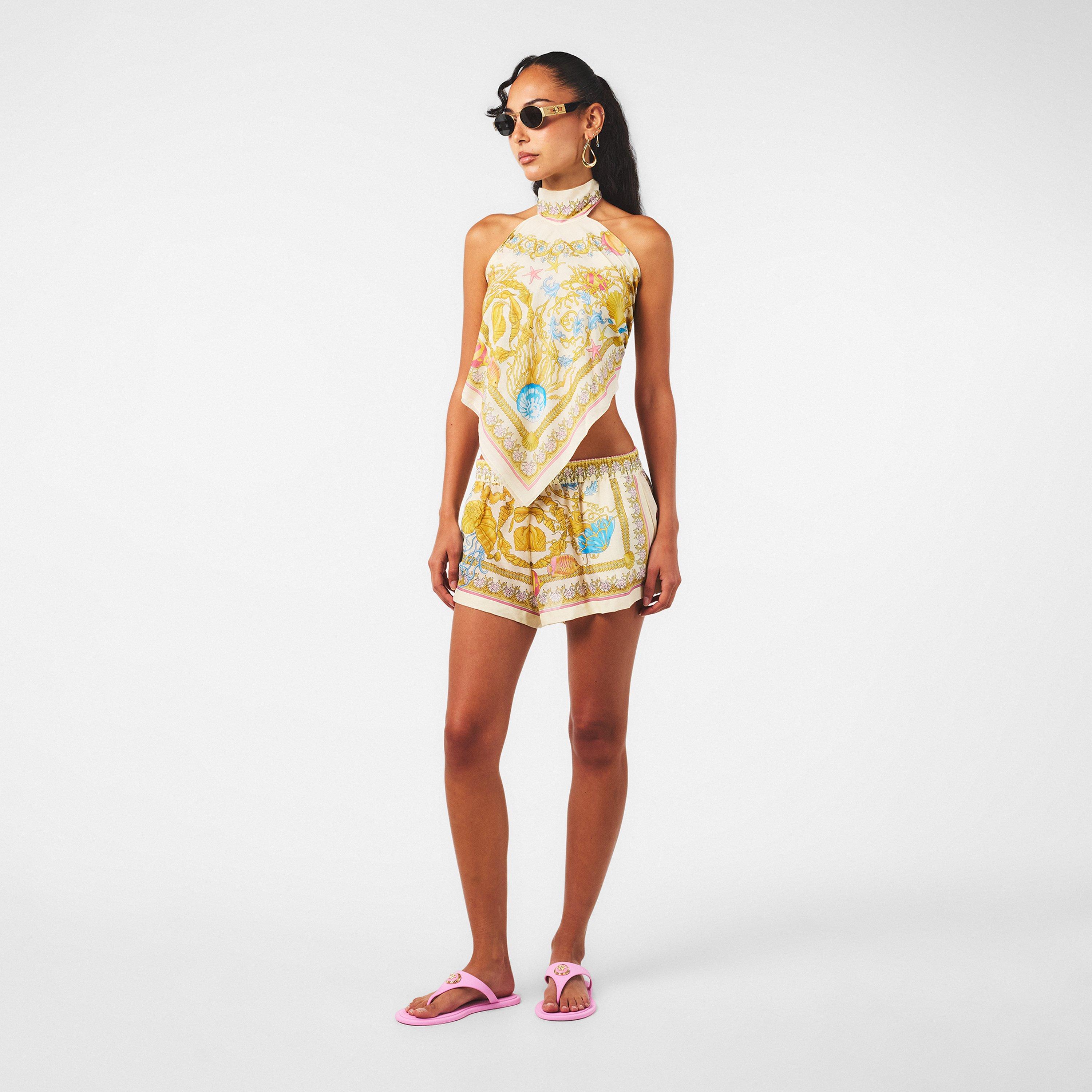 Guava Gold - Versace - Alia Rubber Flat Sandals - 6