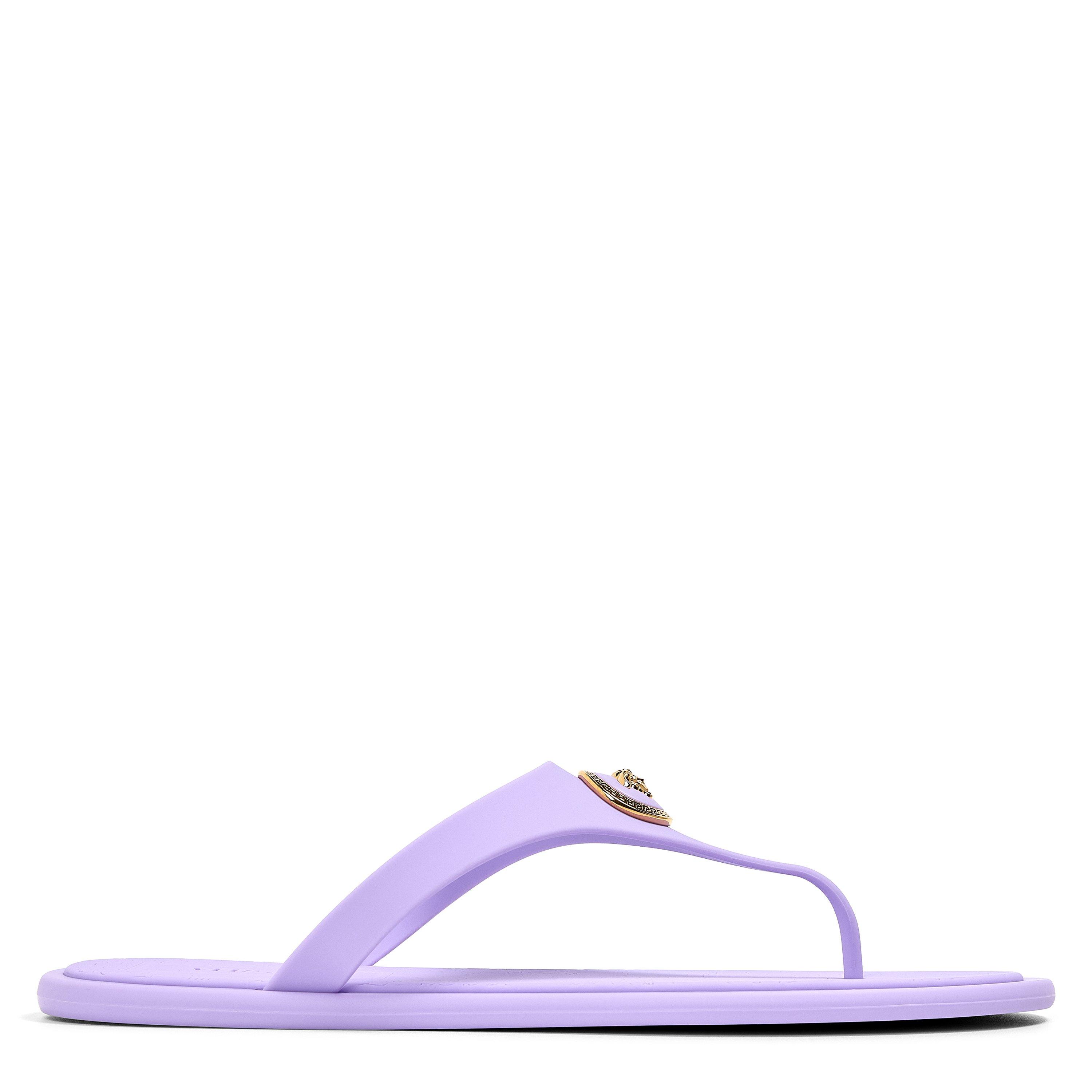 Versace Alia Rubber Flat Sandals