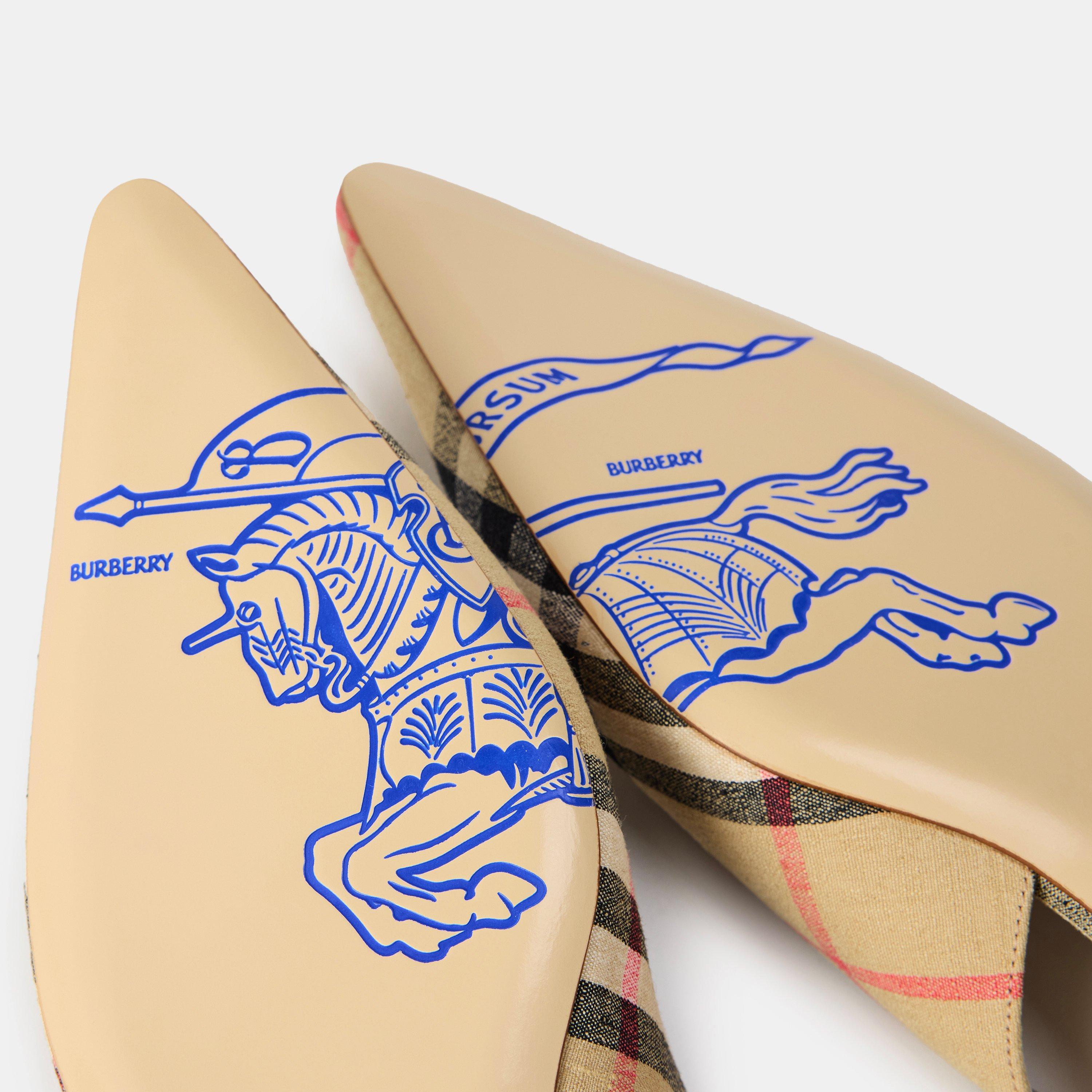 Sand Check - Burberry - Women's Burb Slingback - 3