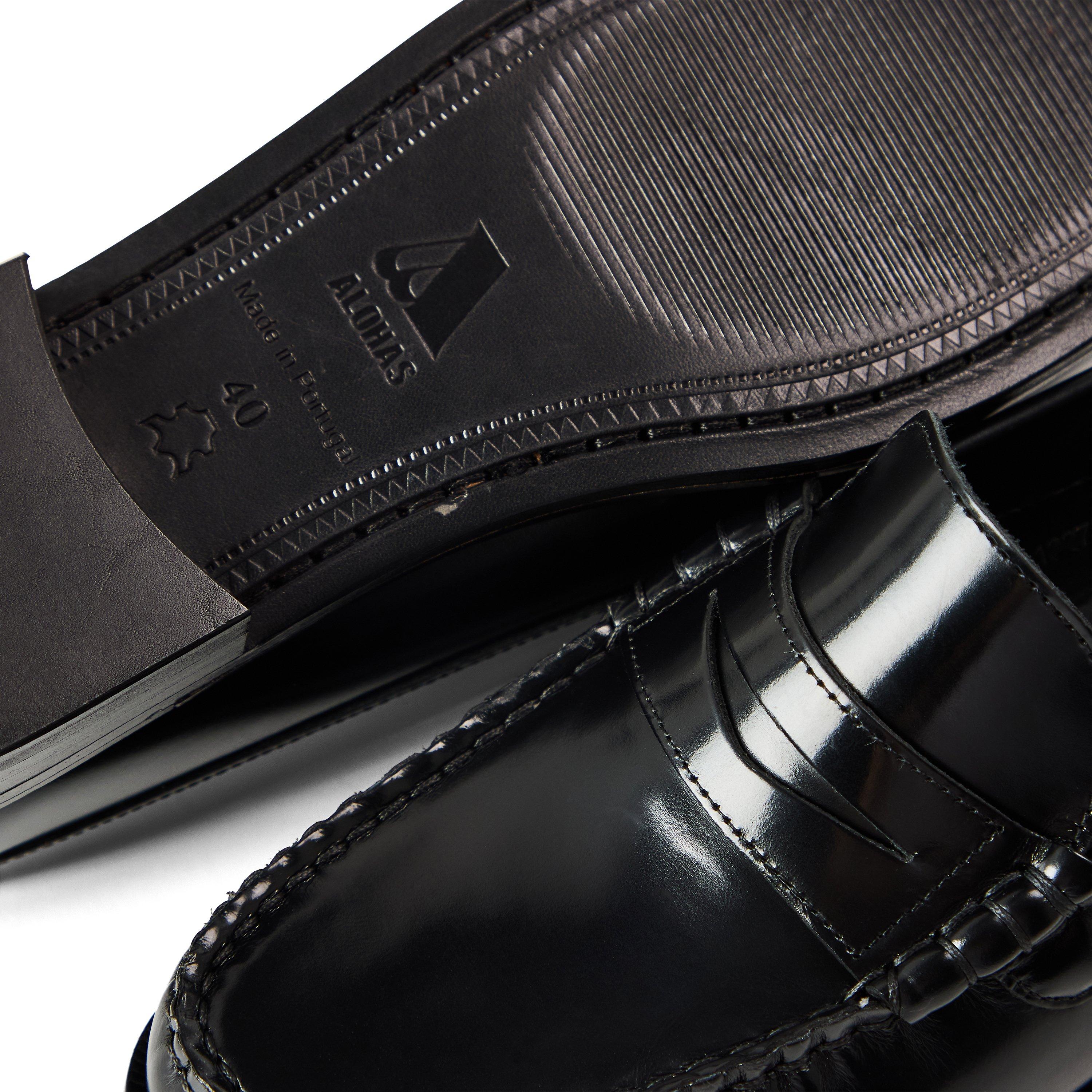 Black - Alohas - Women's Rivet Loafer - 3