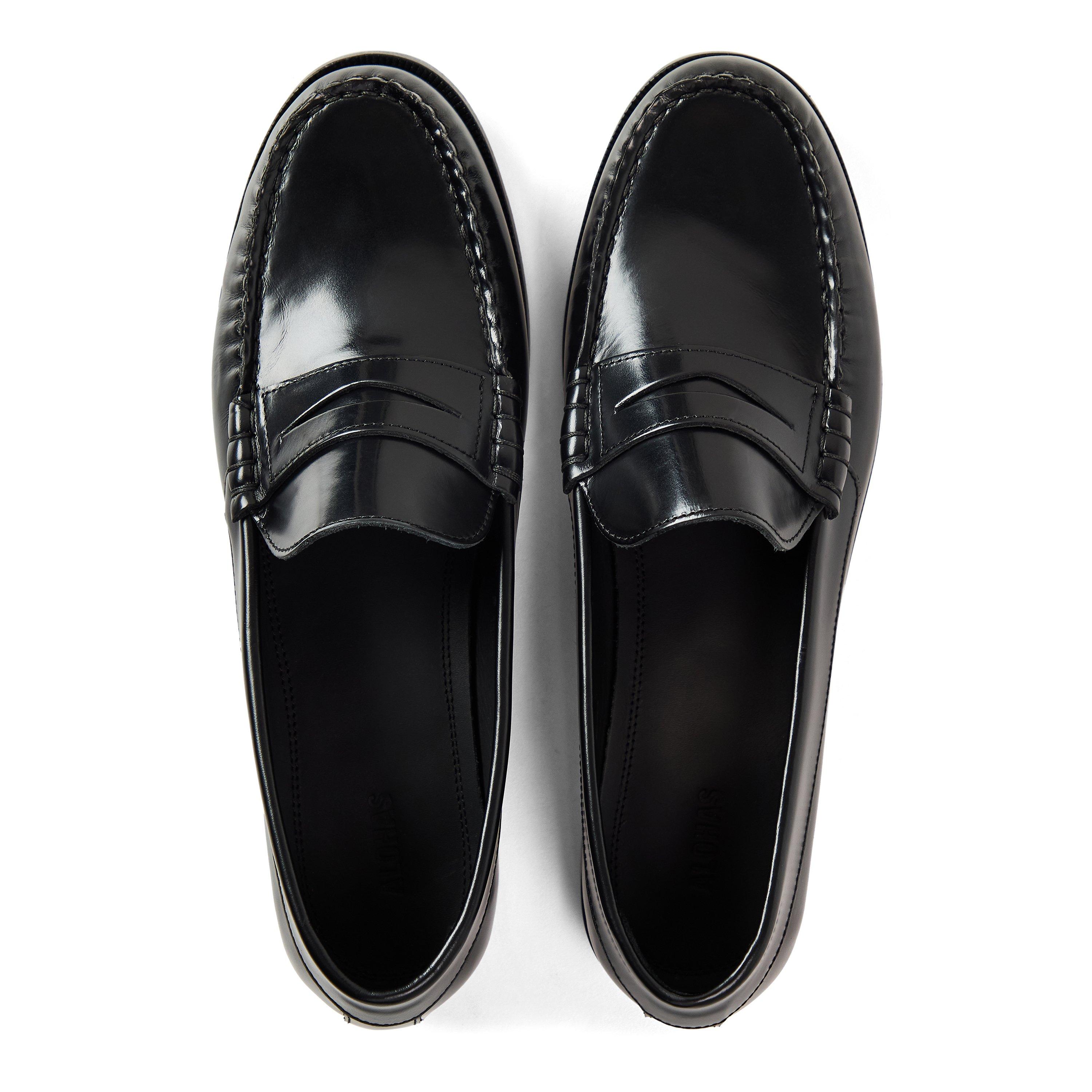 Black - Alohas - Women's Rivet Loafer - 4