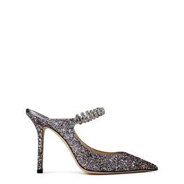 Jimmy Choo Bing Glitter Heeled Mules