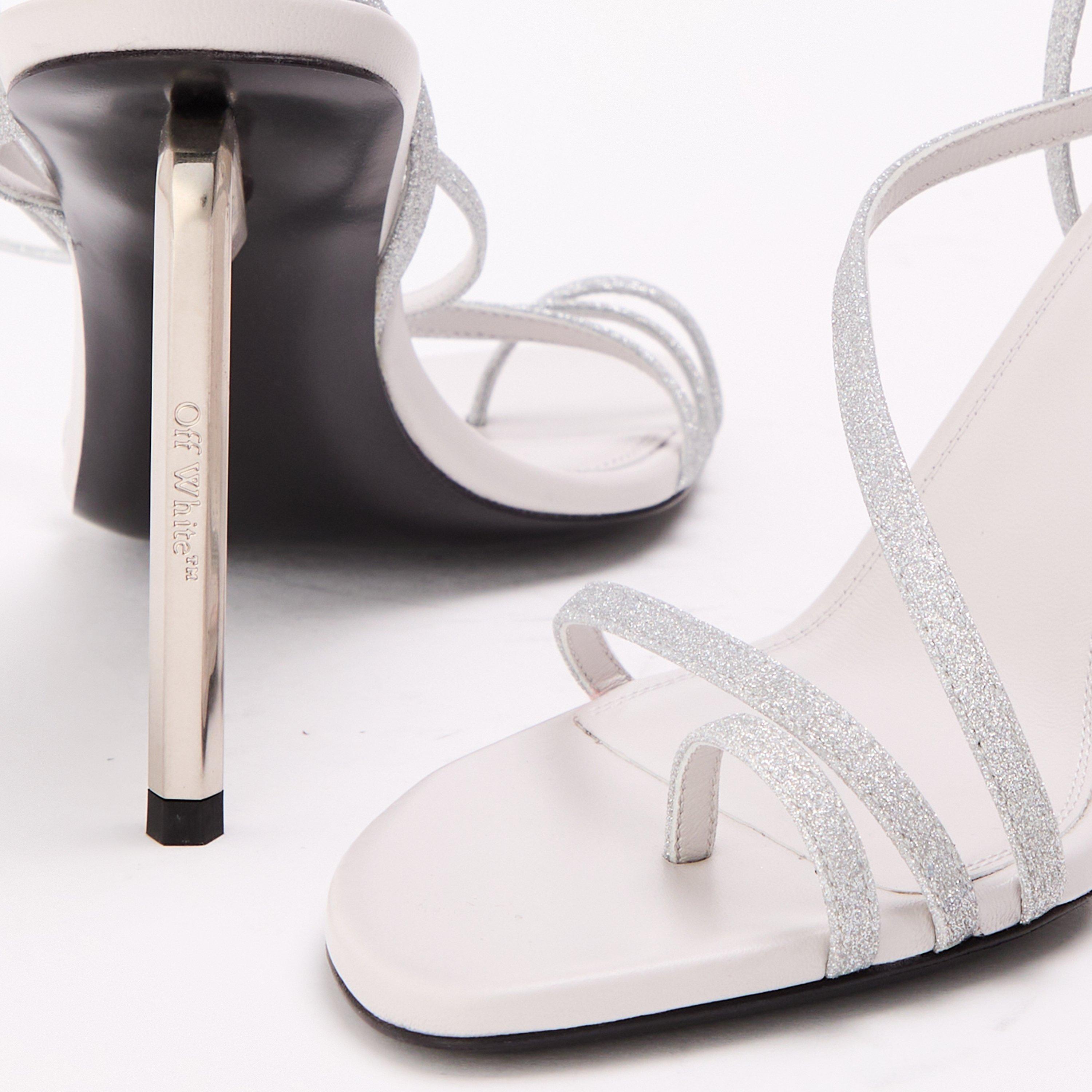 Silver - Off White - Women's Flat Sandals - 3