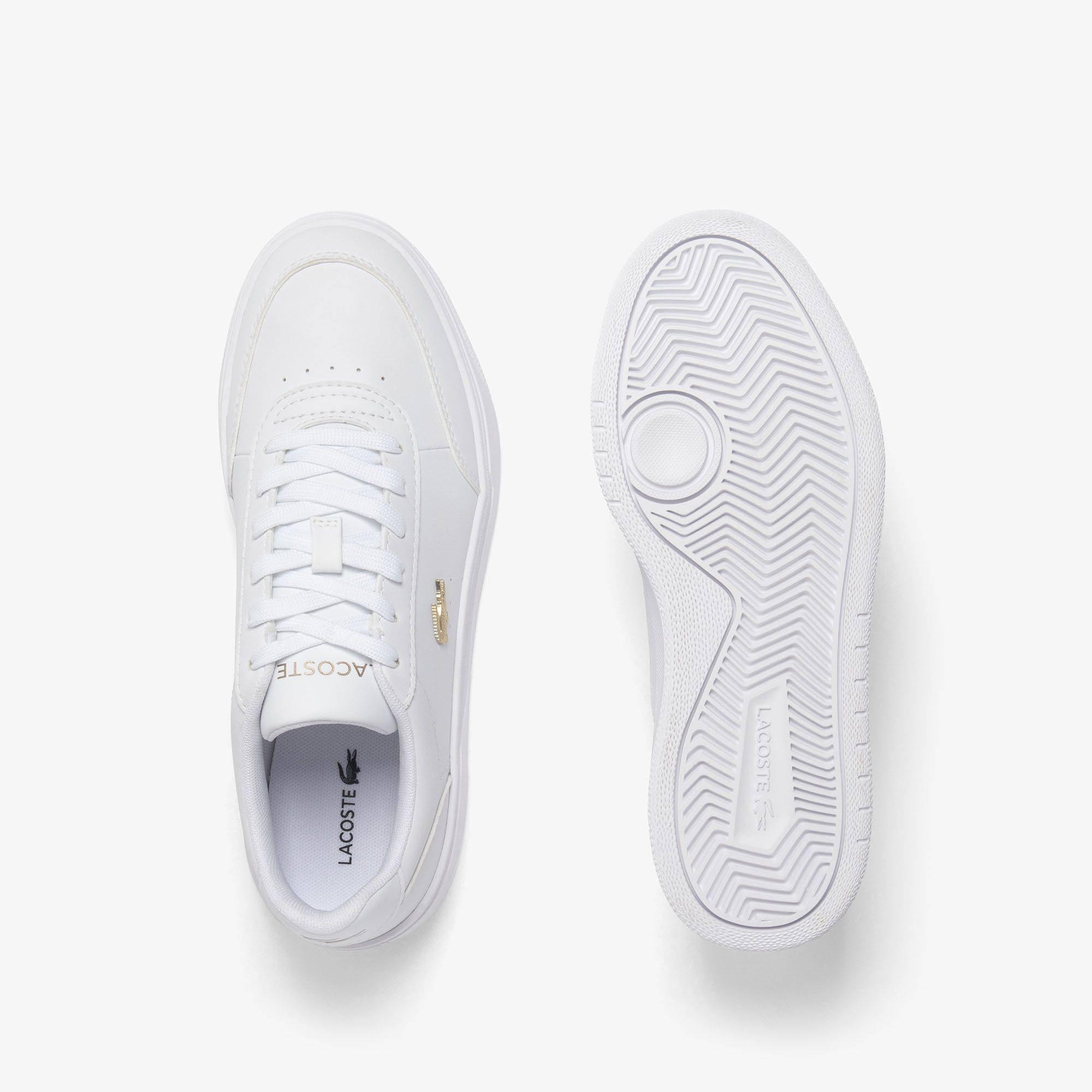 White/Gold - Lacoste - Women's Pro Court Trainers - 4