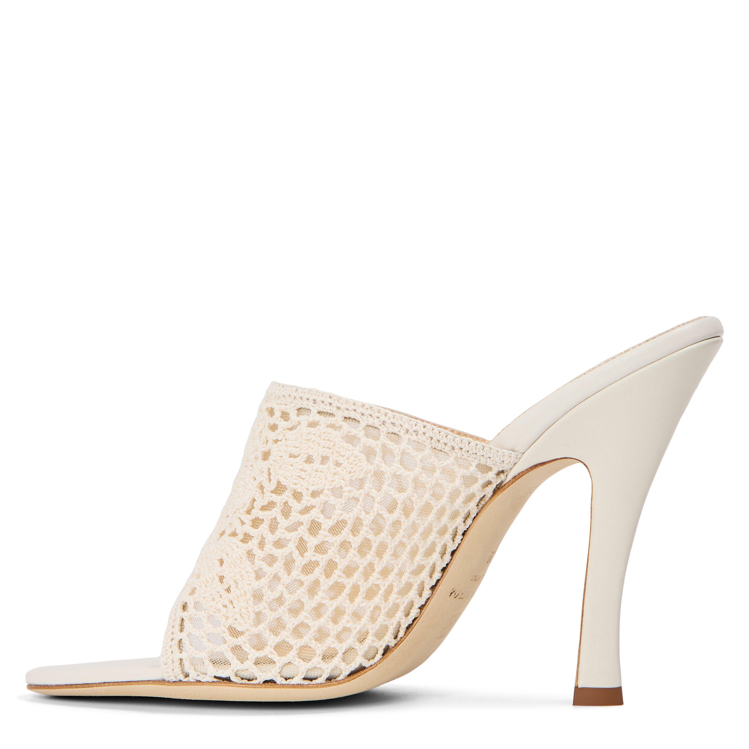 Cream - Magda Butrym - Women's Crochet Heeled Mules - 2