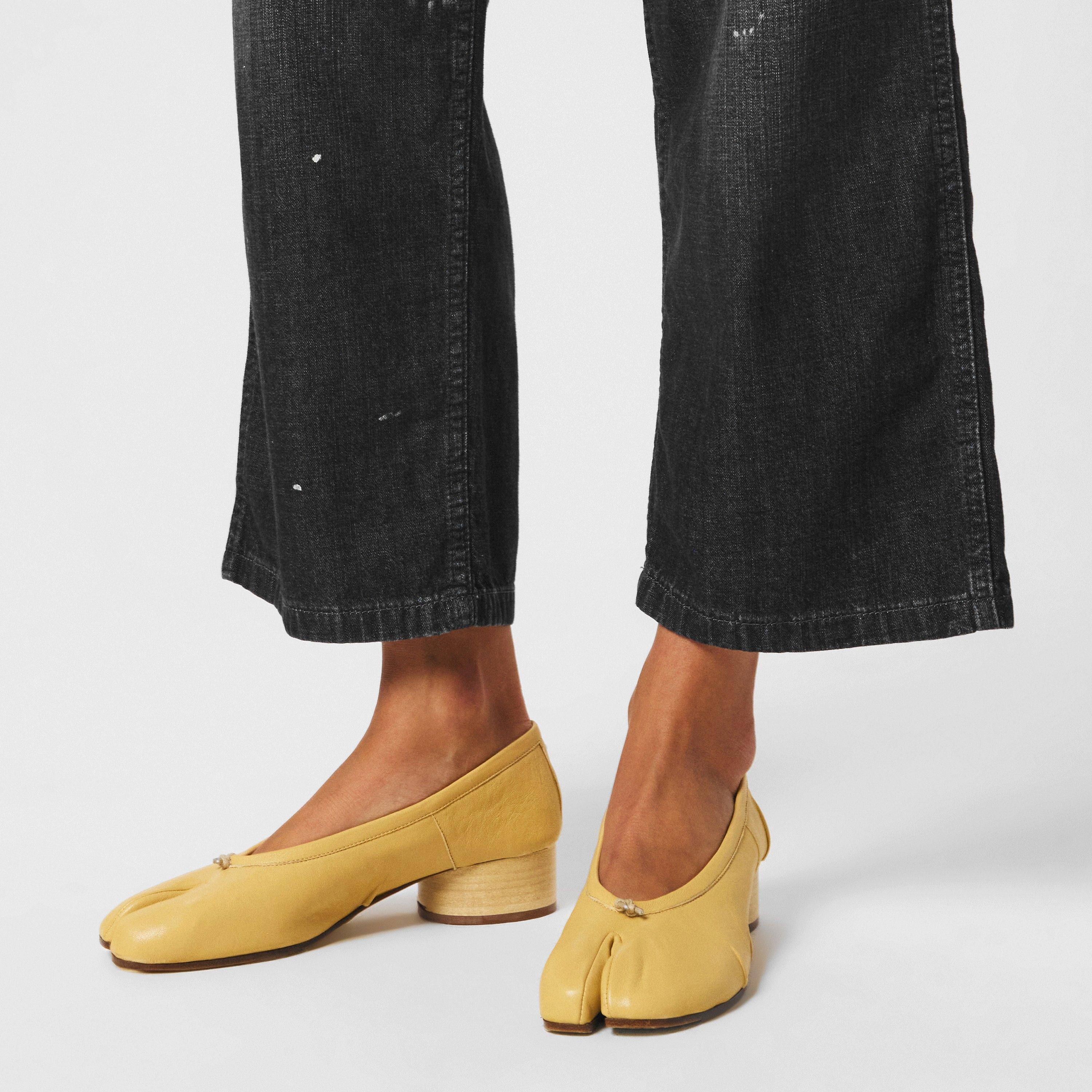 Yellow - Maison Margiela - Tabi Ballet Court Heel Pumps - 3
