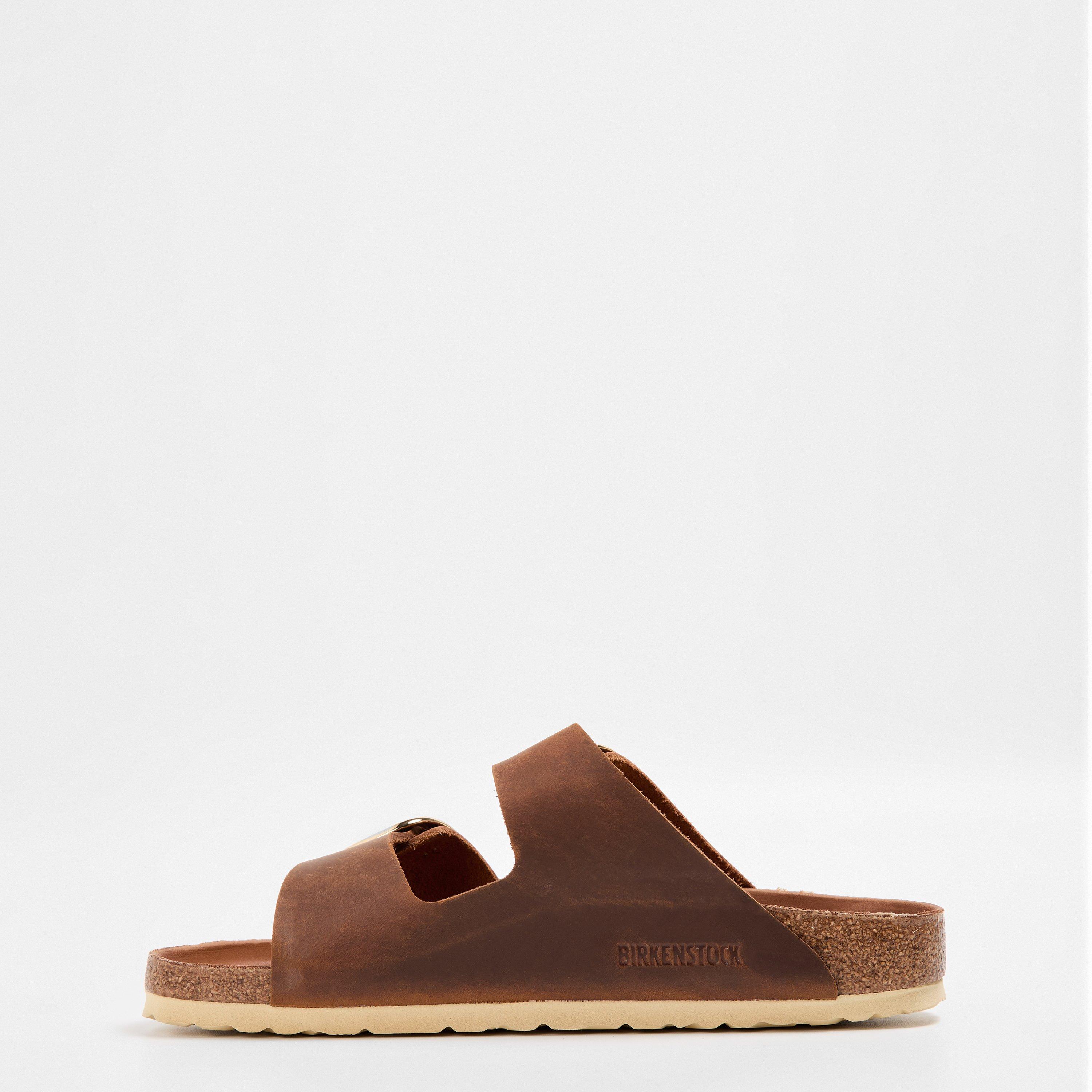 Cognac - Birkenstock - Arizona Big Buckle Leather Sandals - 2