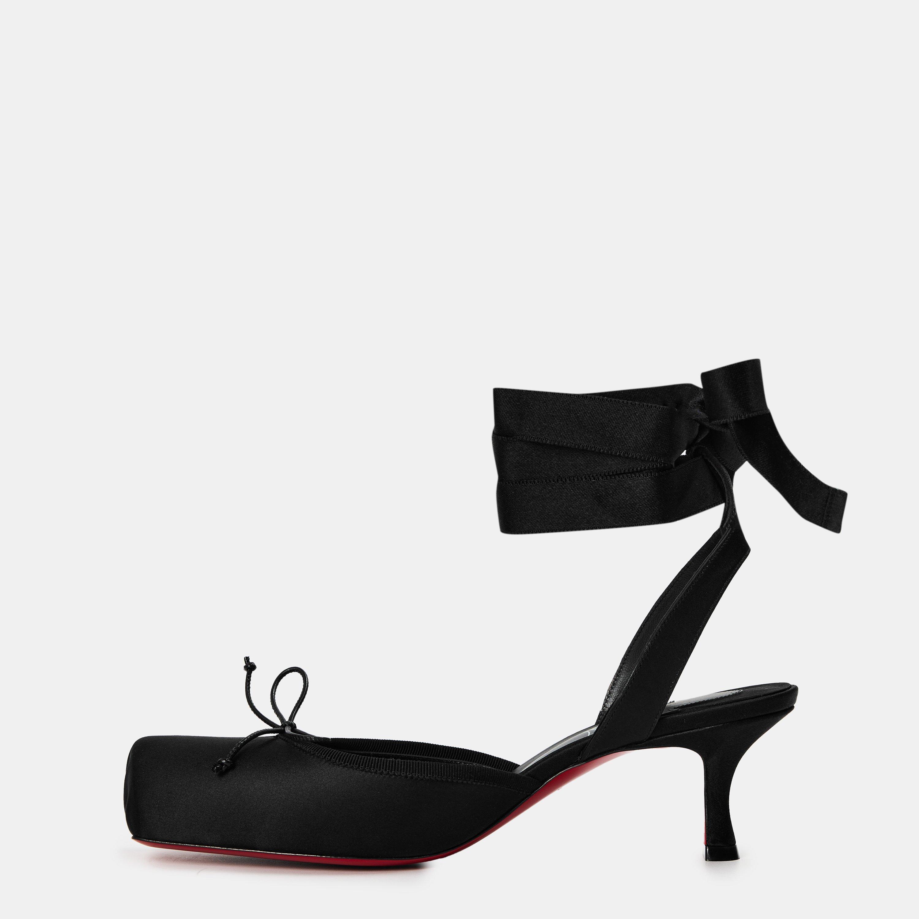 Black - Christian Louboutin - Women's Chr Cassia Lace-Up Platform Heels - 2