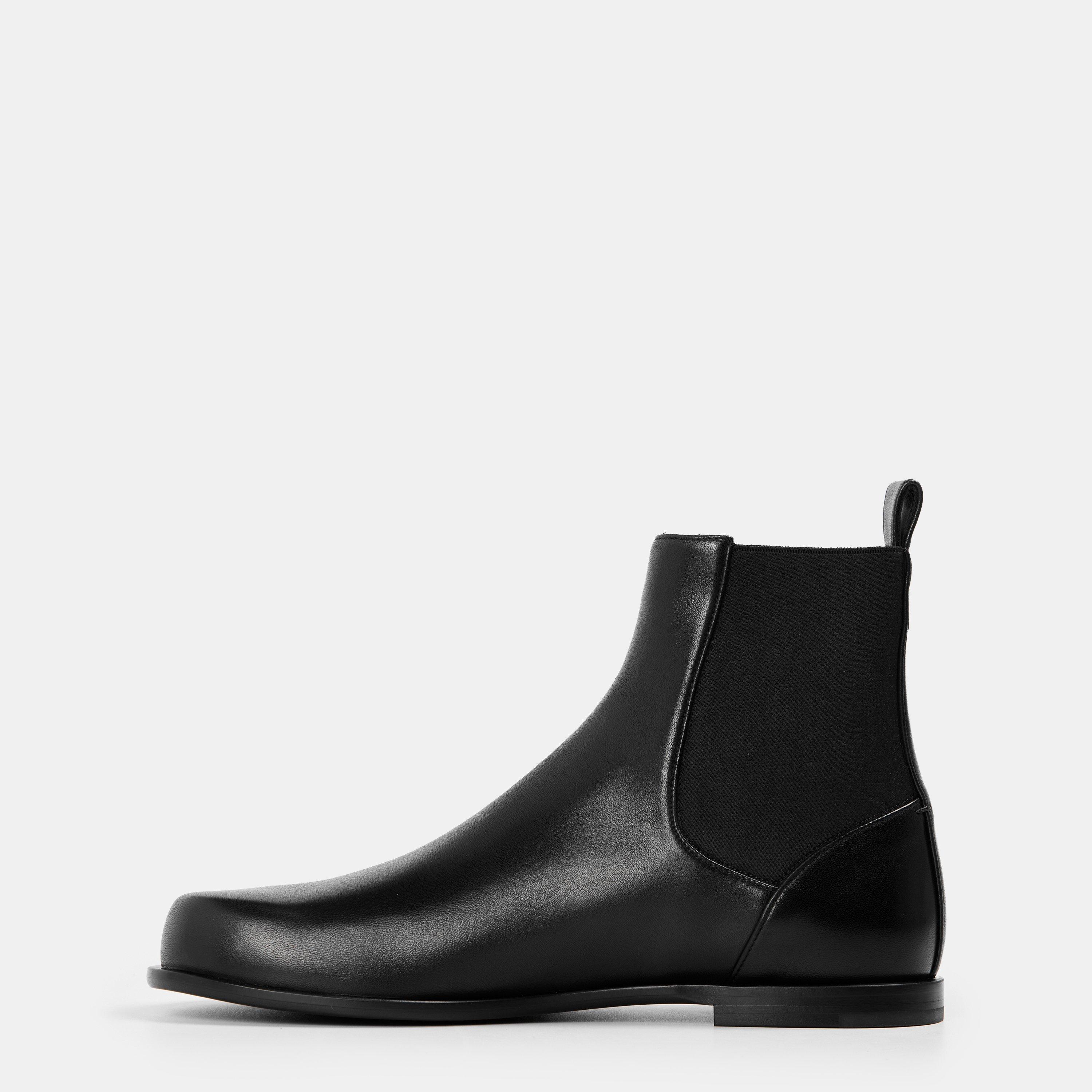 Black - Fendi - Men's Flat Ankle Boots - 2