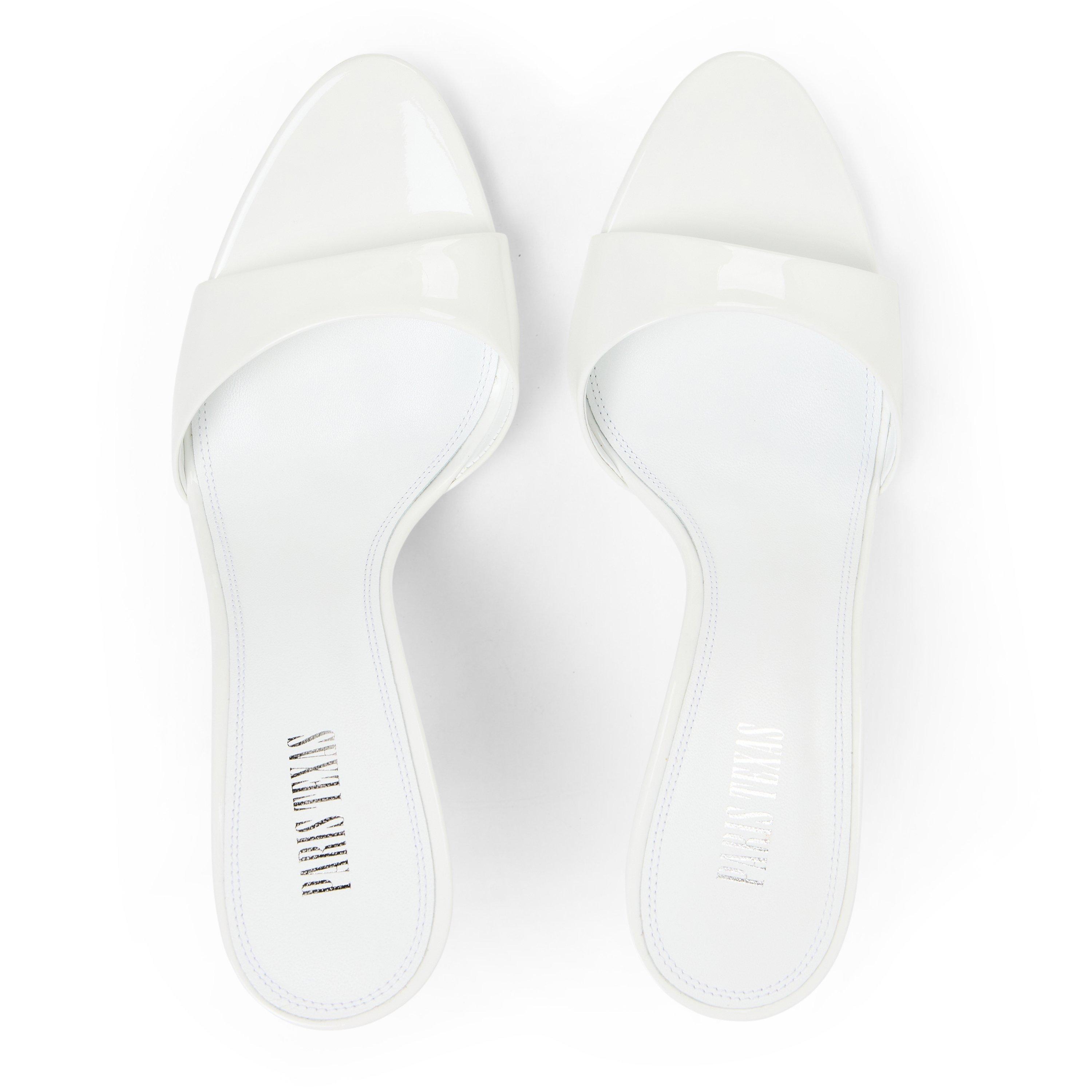 Optic White - Paris Texas - Women's Lidia Heeled Mules - 4