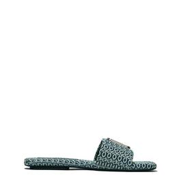 Marc Jacobs The J Marc Washed Monogram Denim Sandal