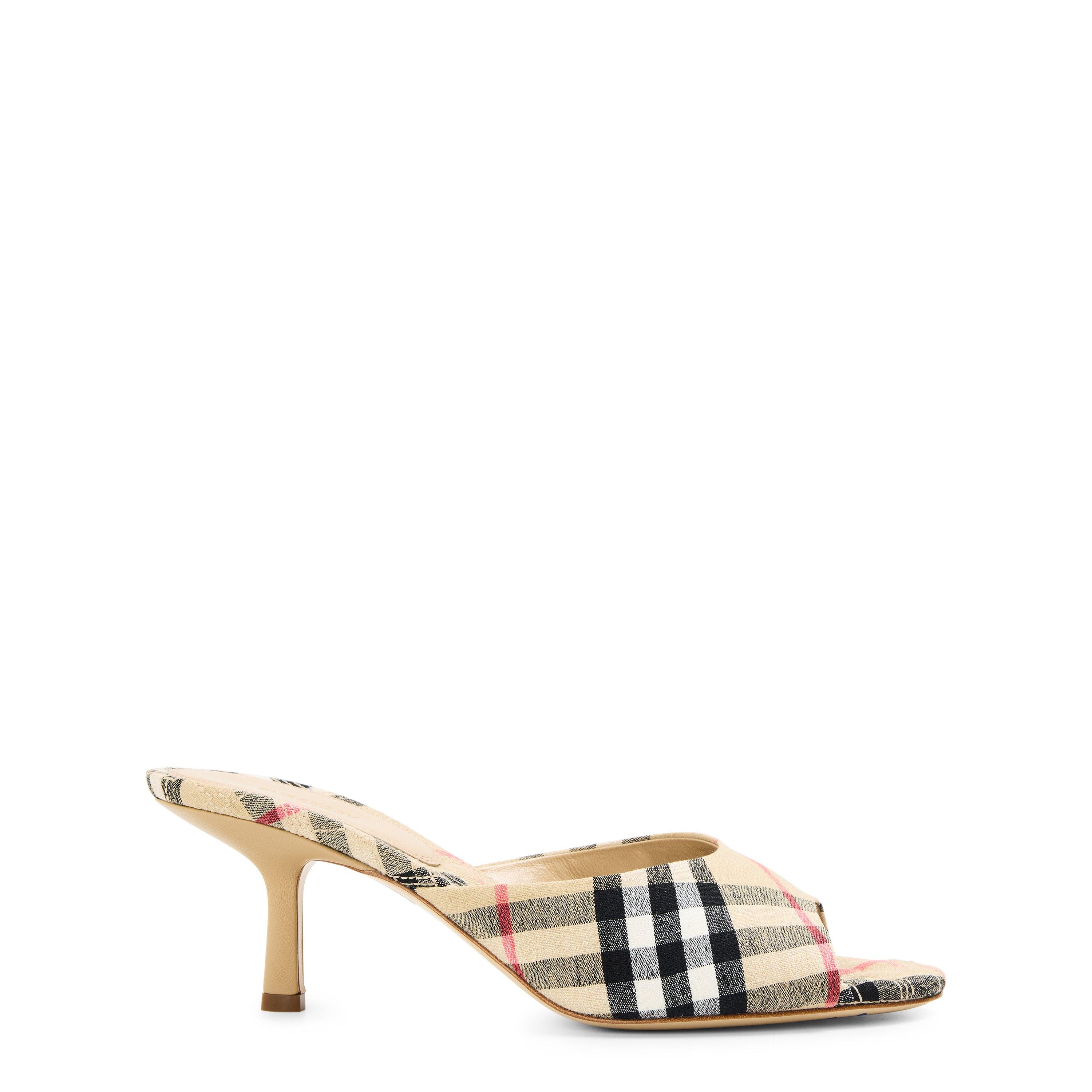 Sand IP Check - Burberry - Women's Heeled Sandals - 1
