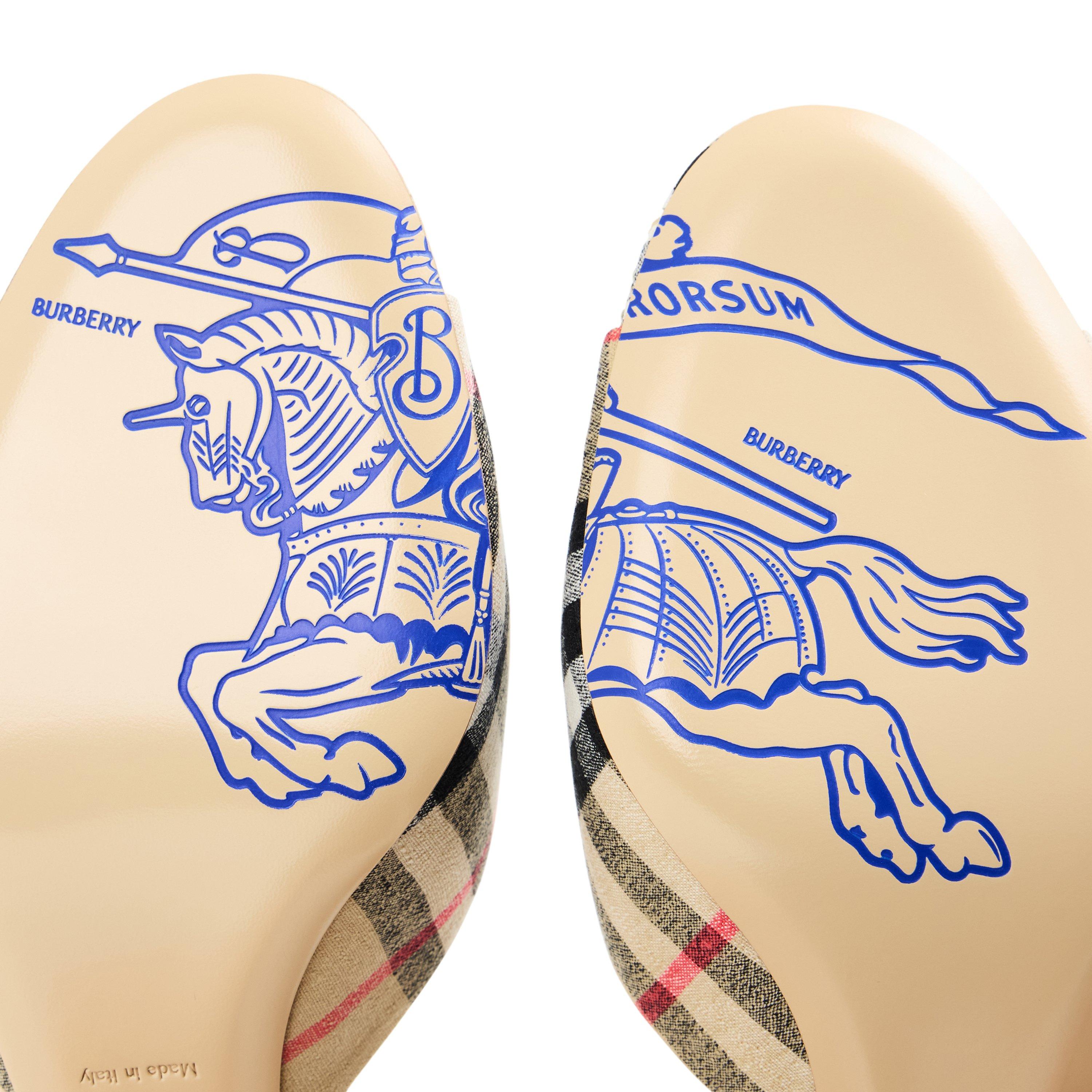 Sand IP Check - Burberry - Women's Heeled Sandals - 3