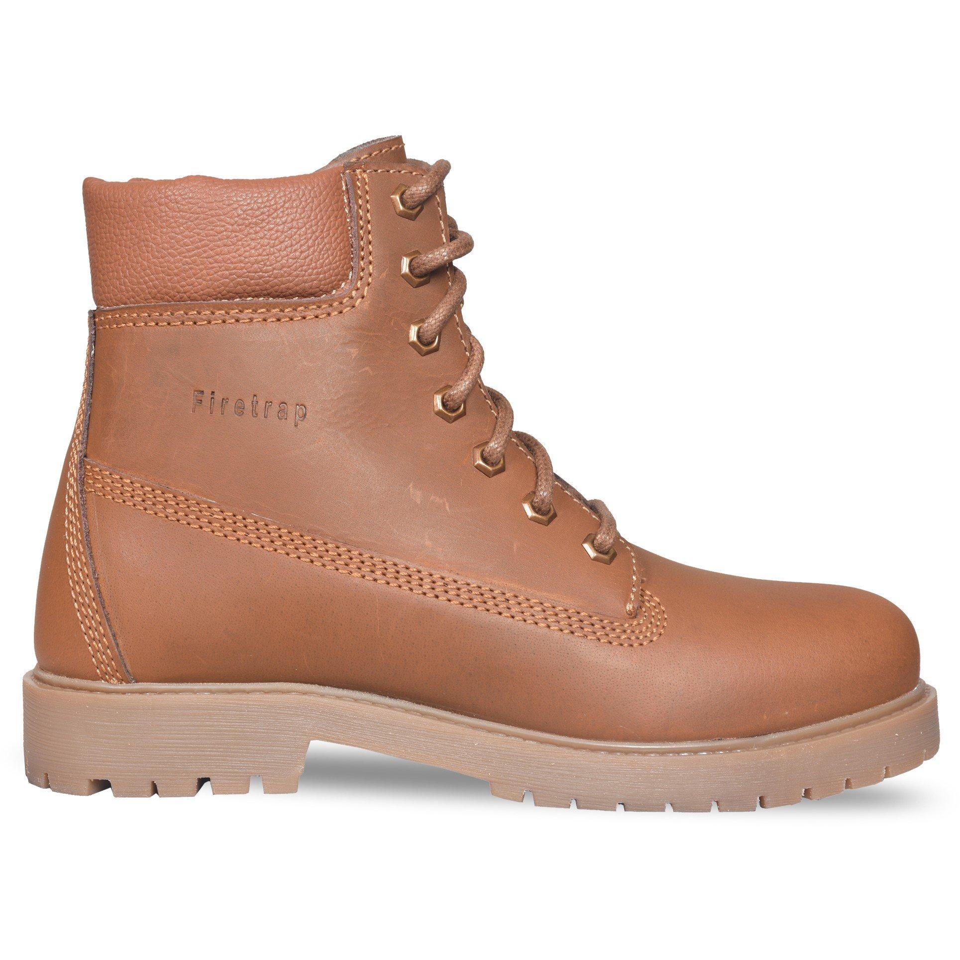 Tan - Firetrap - Tami Leather Boot Ld62 - 2