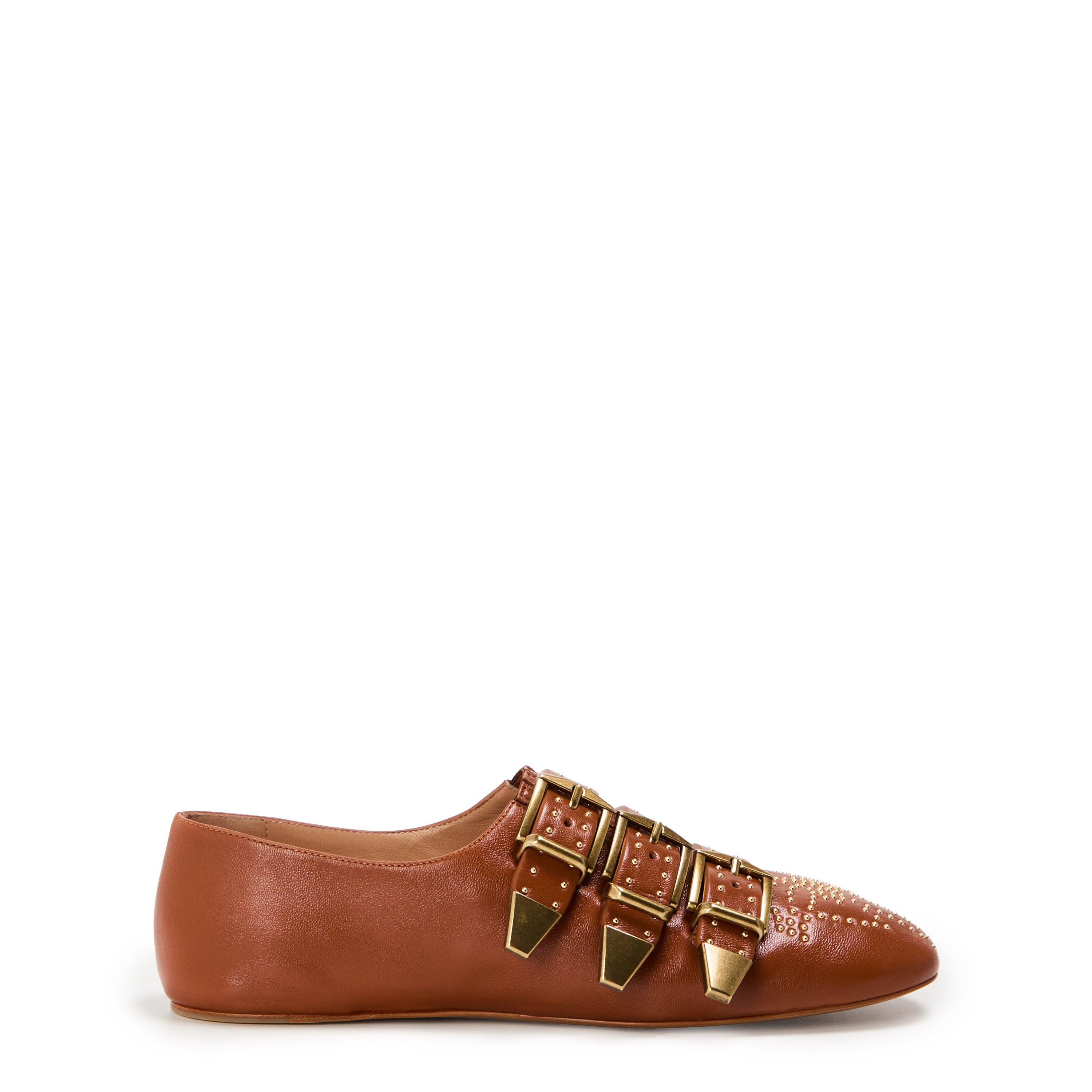 Chloe Women's Susan Monk Shoes - Ginger Brown - Size 4 (37)