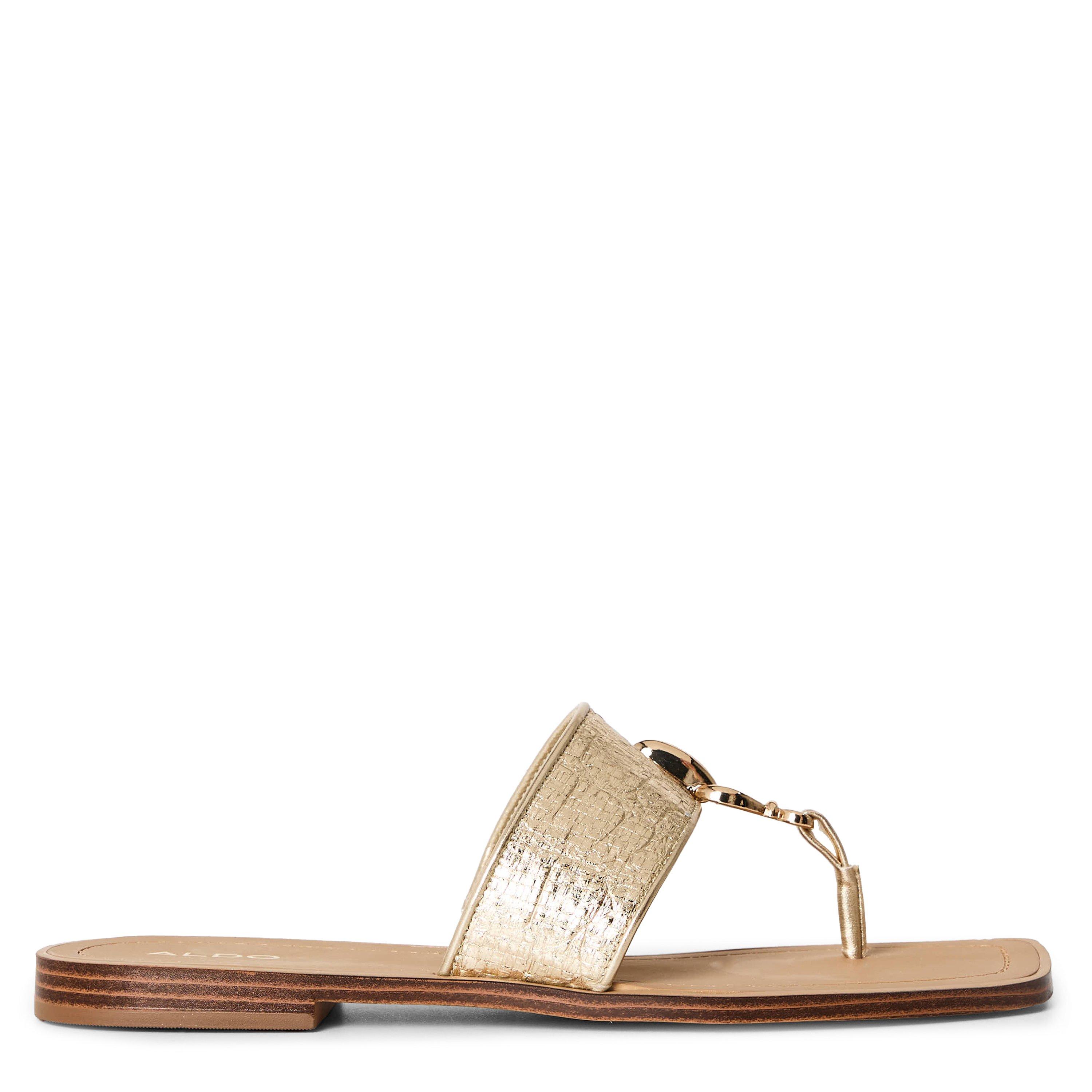 Gold - Aldo - Women's Flat Sandals - 1