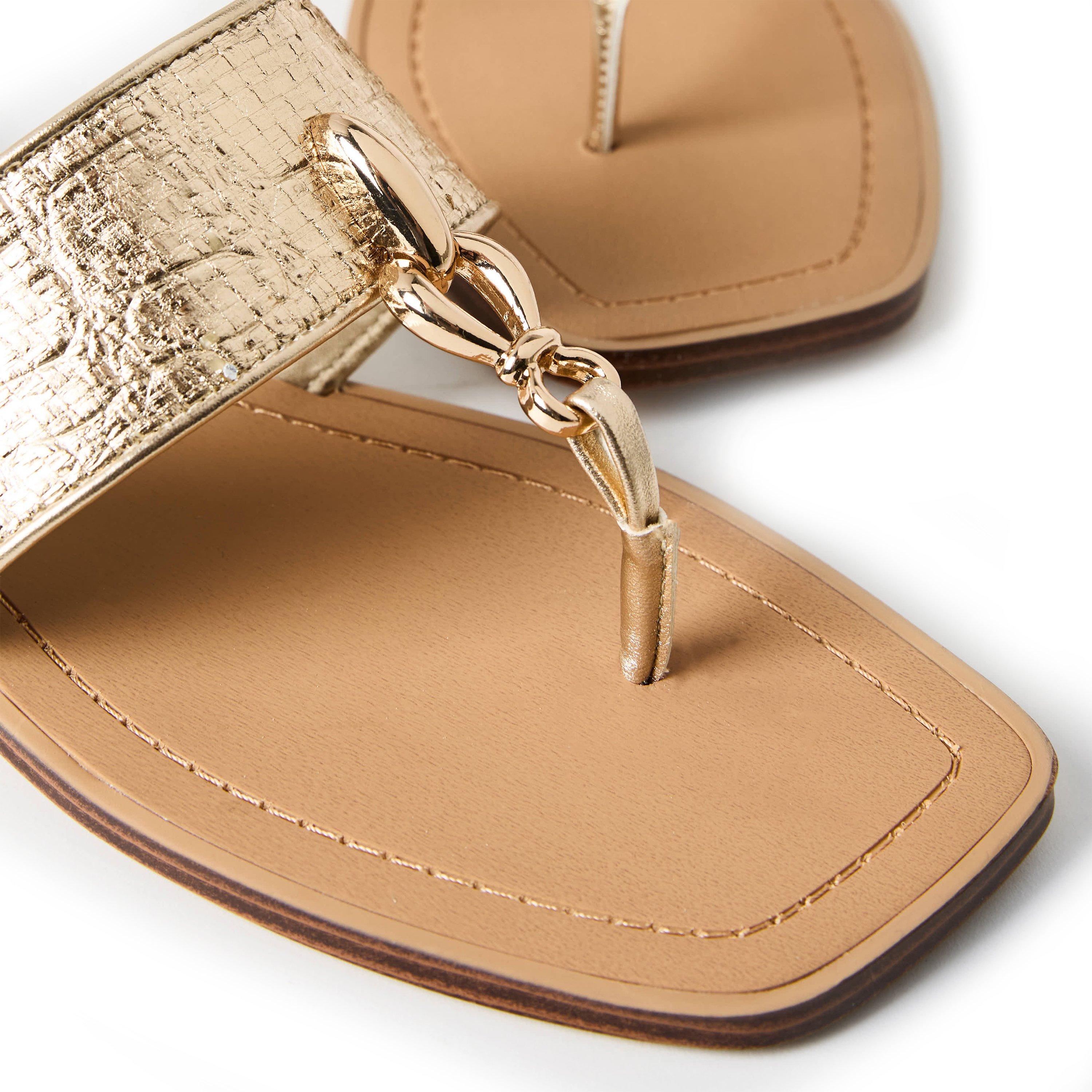 Gold - Aldo - Women's Flat Sandals - 3