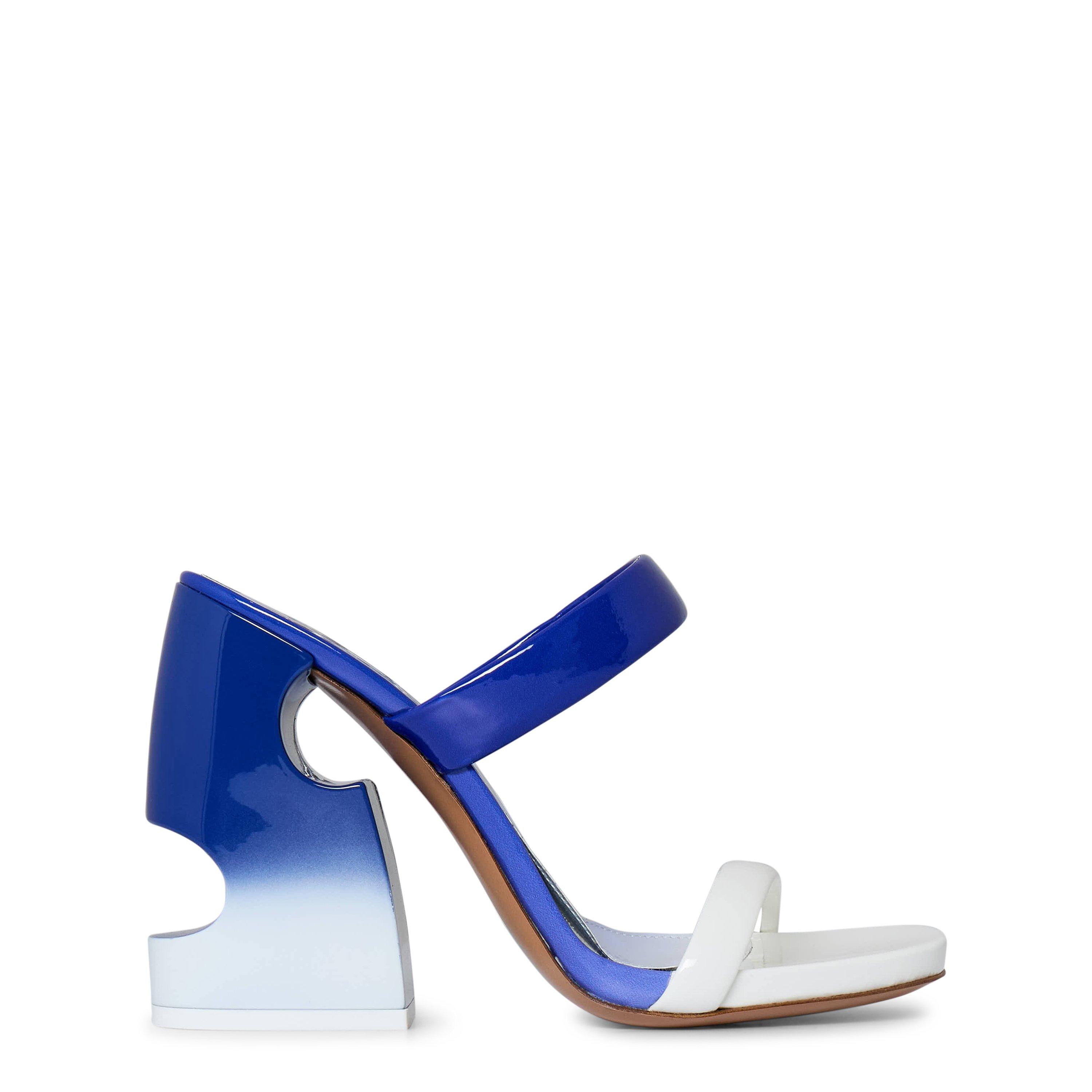 サンダル・ミュール Off-White SS23 METEOR HEELED MULES (OWIJ028_S23LEA0016120) Off White | Pop Meteor Block Heel Mules | Heeled Mules