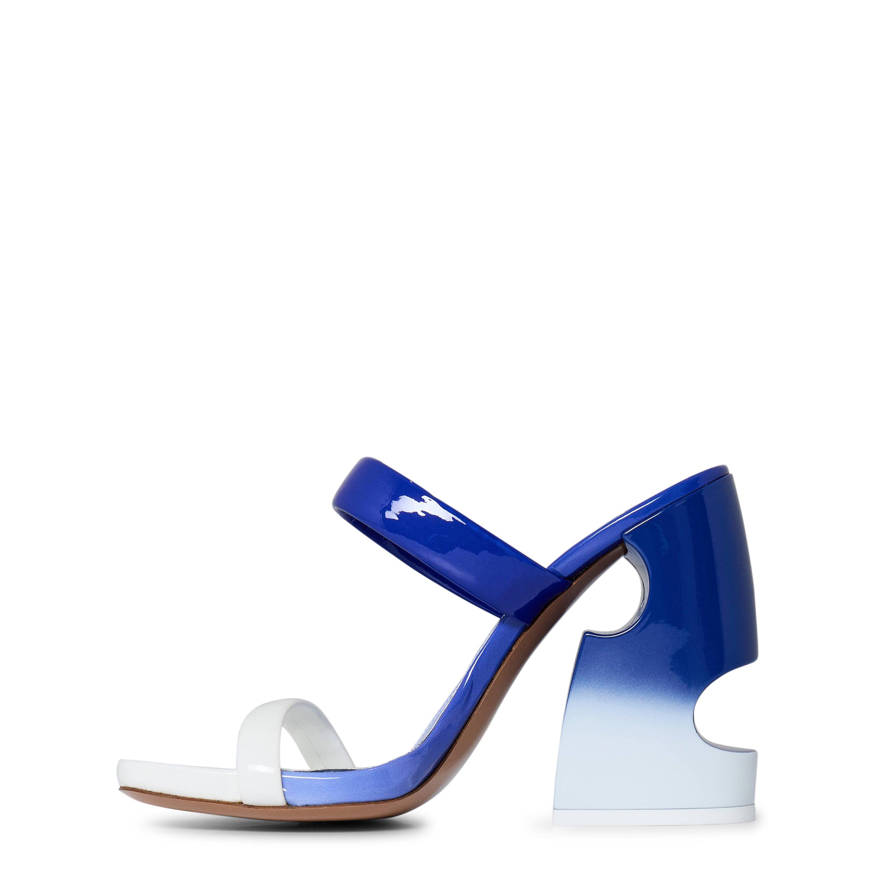 Blue/White - Off White - Women's Pop Meteor Mules with Signature Cut-Outs - 2