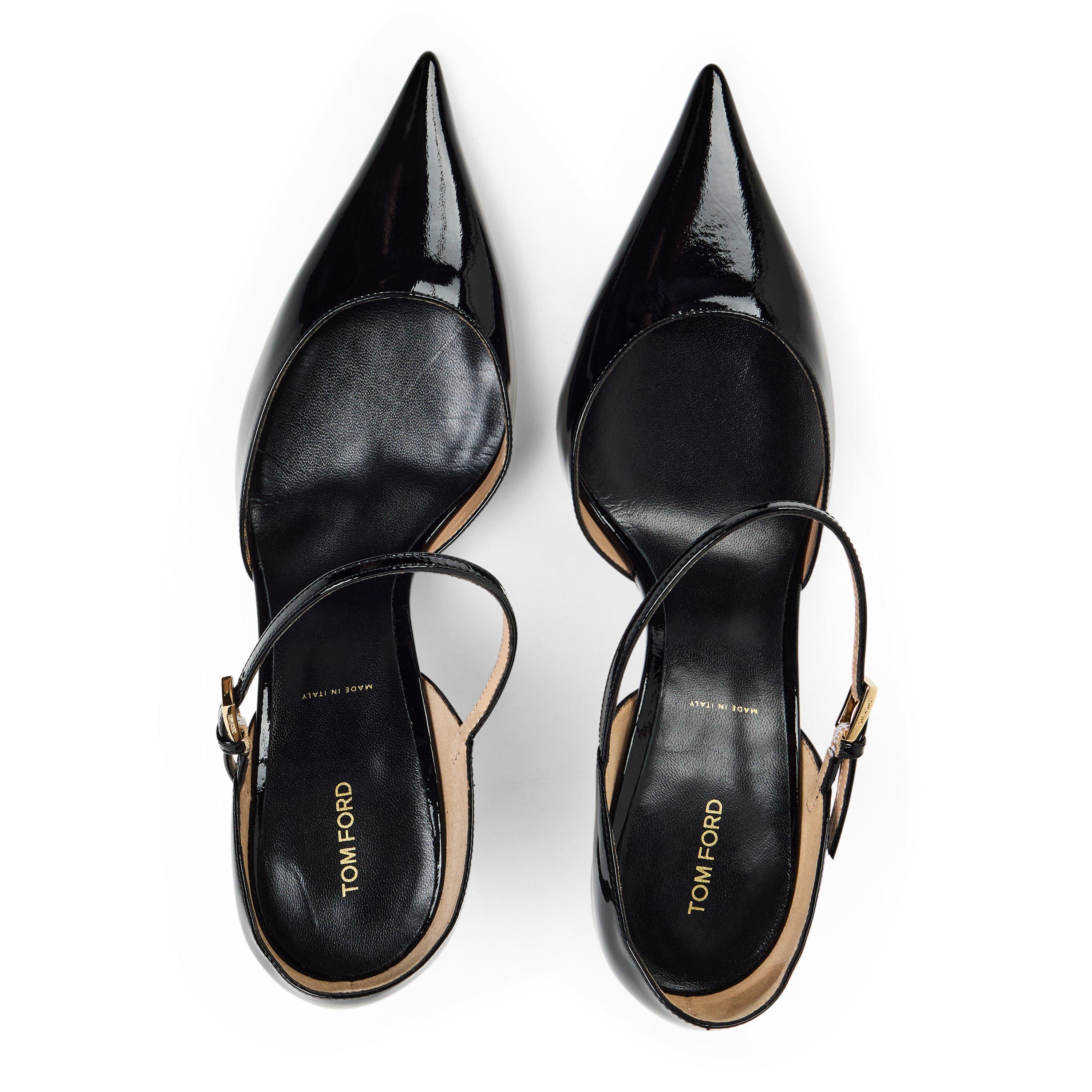 Black - Tom Ford - Women's Heeled Mary Jane Stiletto Court Shoes - 4