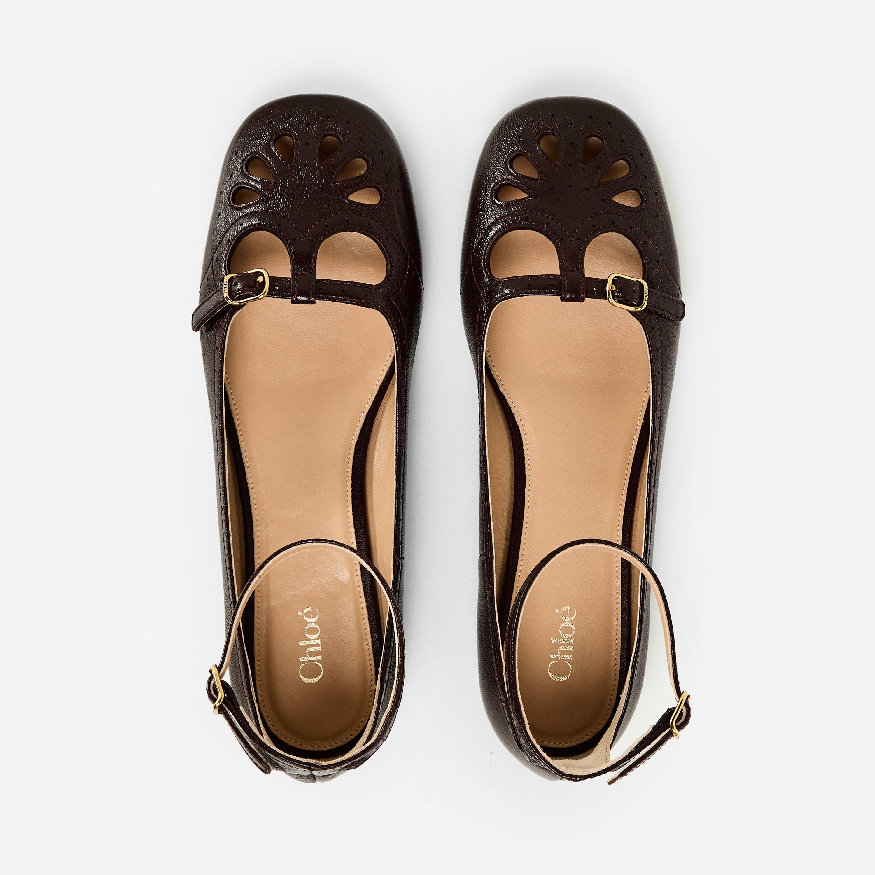 Burnt Purple - Chloe - Womens Misty Ballet Pumps - 5