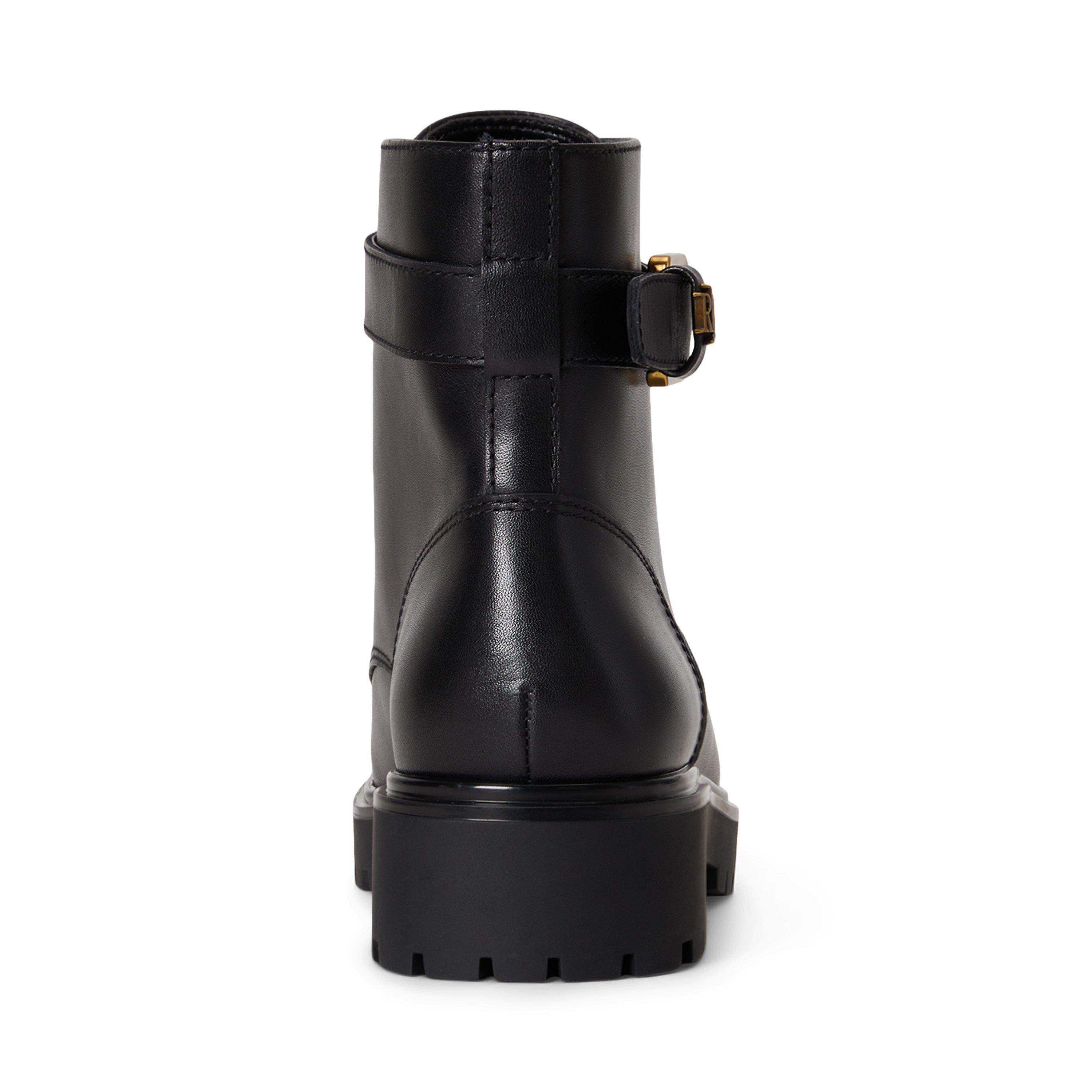 Black - Lauren by Ralph Lauren - Women's Allyson Logo Biker Boots - 3
